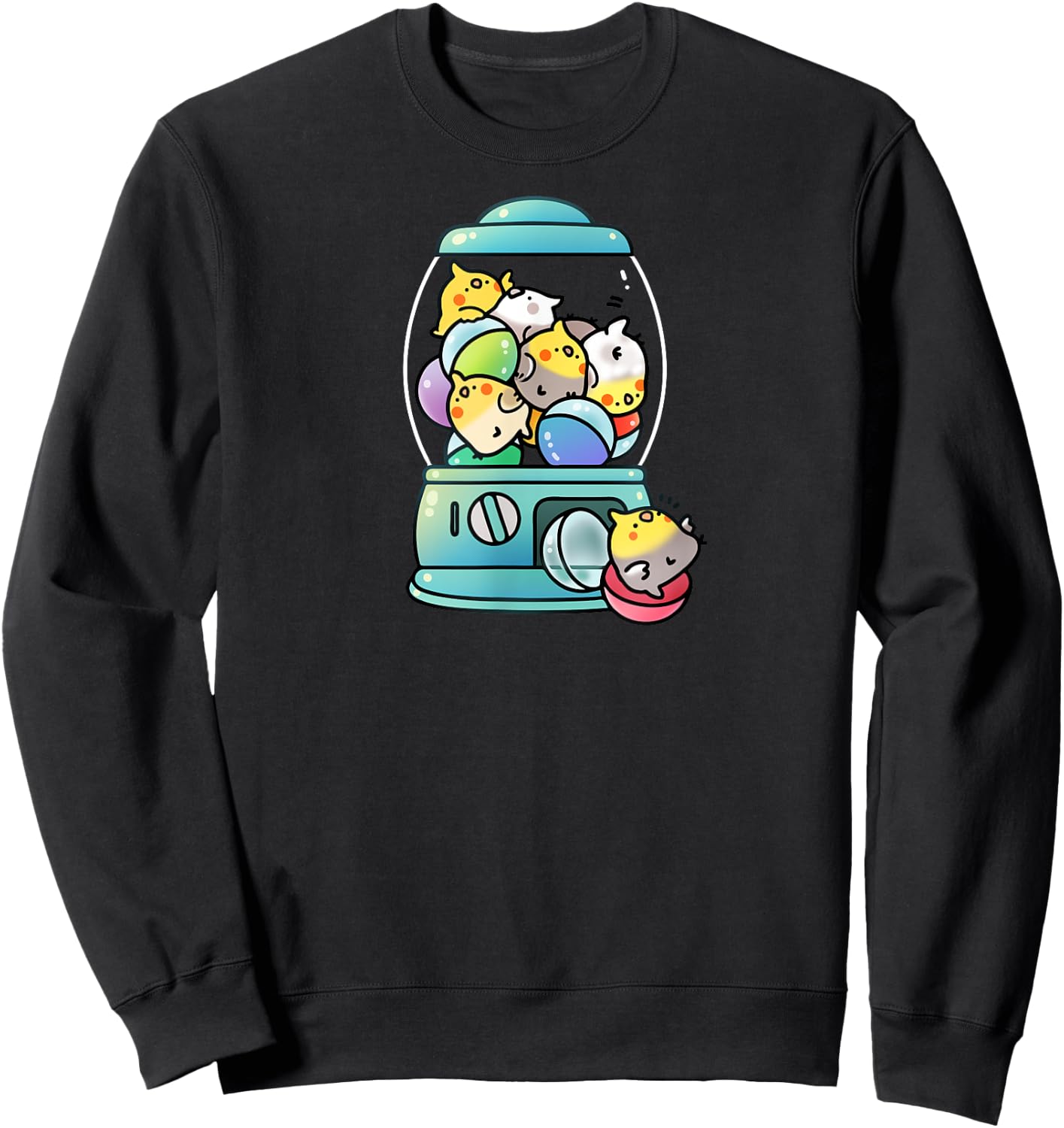 Cockatiel Toy Capsule Sweatshirt - Sweatshirt | Black