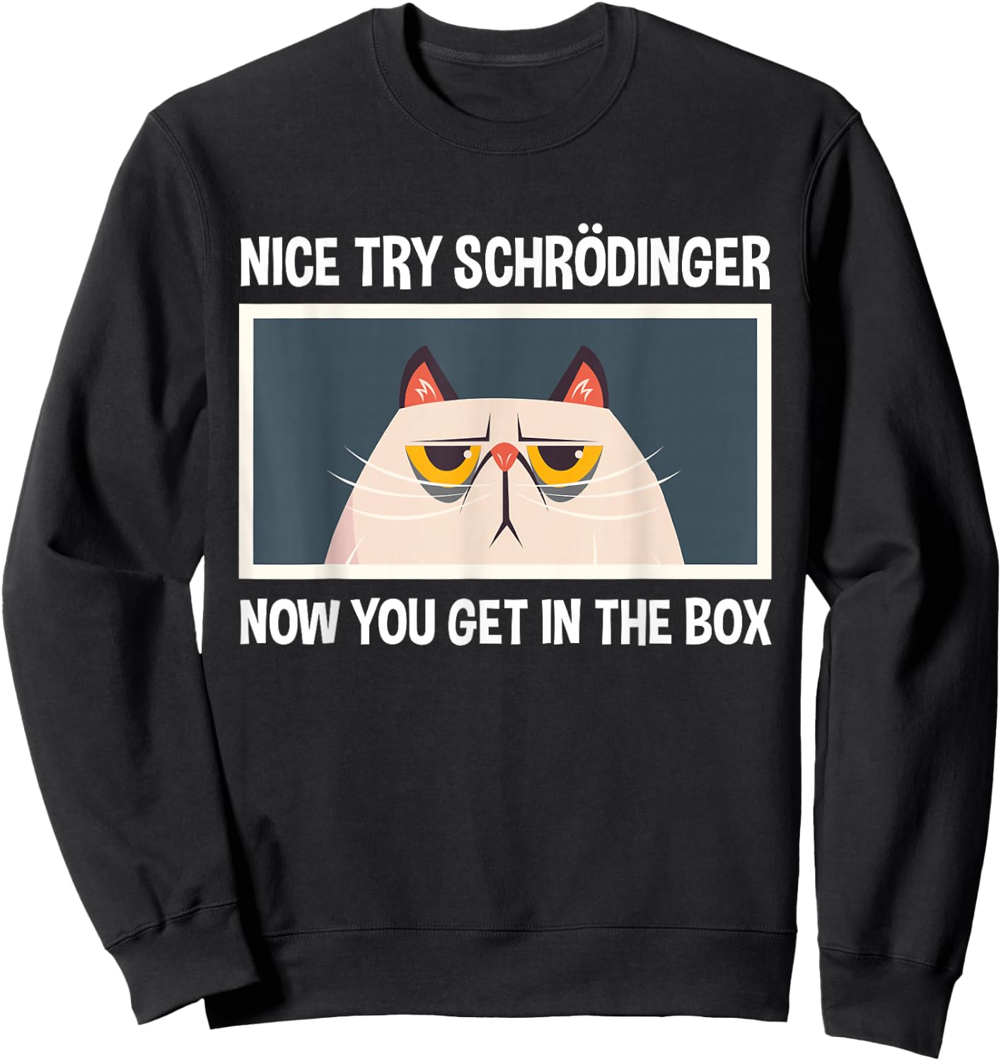 Schrodinger's Cat Funny Quantum Physics Physicists Sweatshirt - Sweatshirt | Black