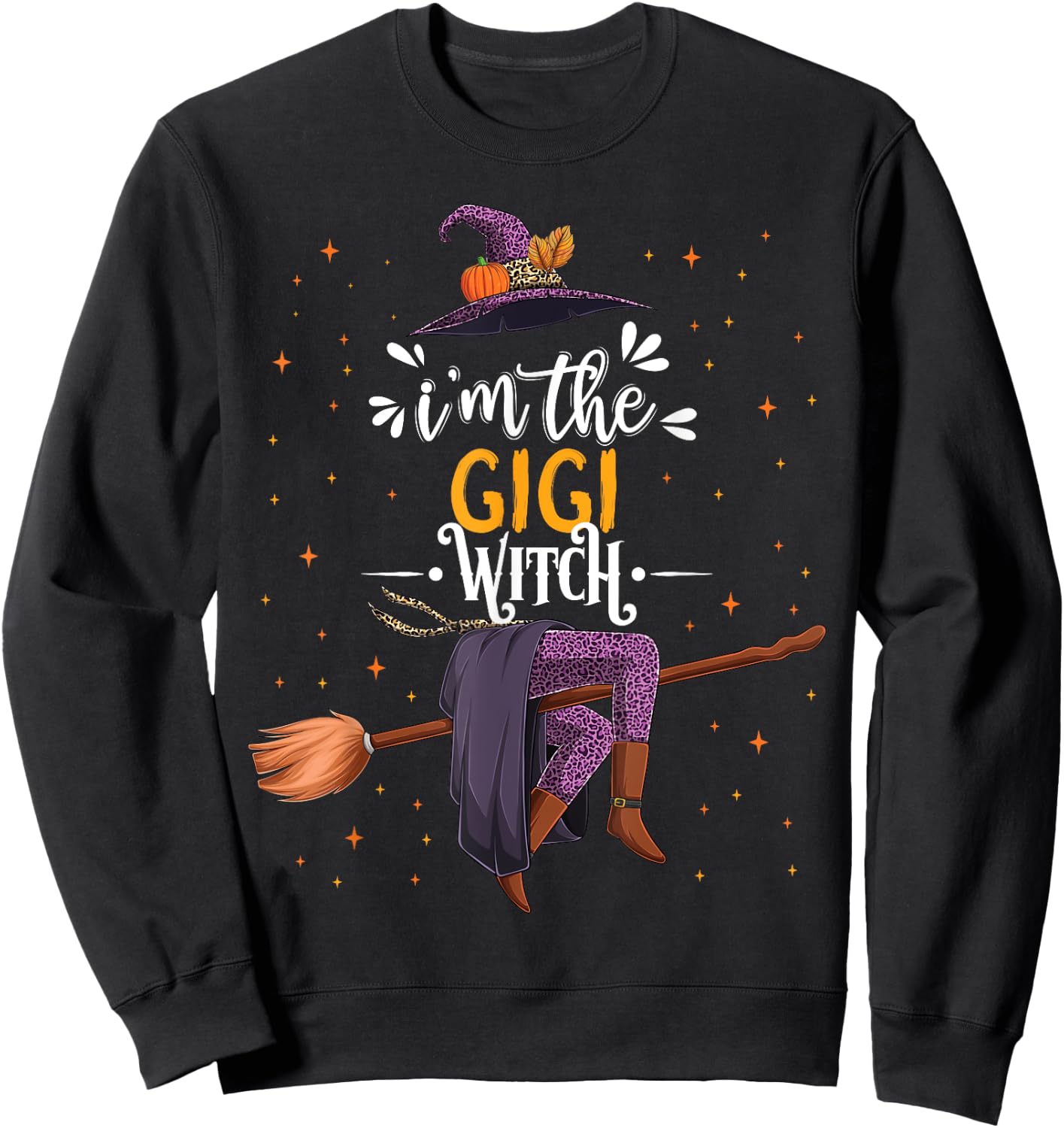 im The Gigi Witch Halloween Matching Group Costume Sweatshirt - Sweatshirt | Black