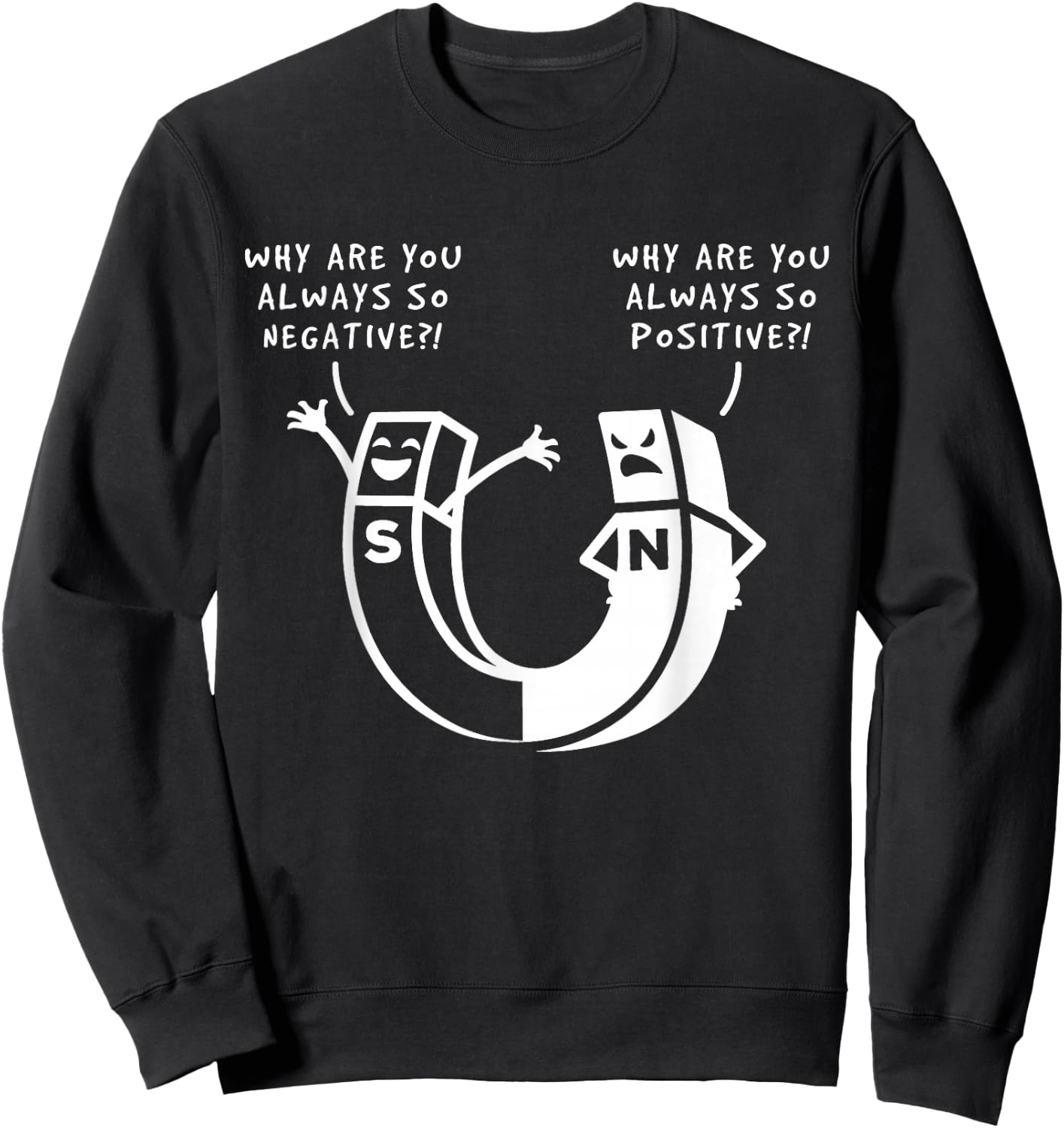 Physics Magnetic Field - Magnetism Gift Scientist Sweatshirt - Sweatshirt | Black