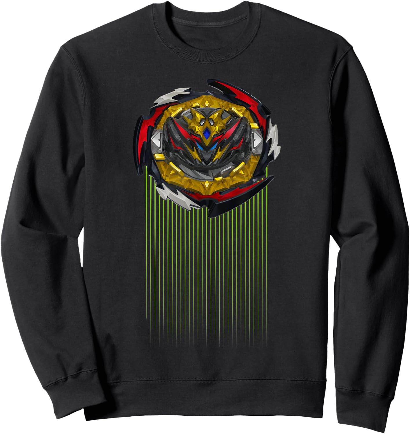 Hasbro BEYBLADE BURST QUADDRIVE BELFYRE Women's Black Graphic Sweatshirt - Sweatshirt | Black