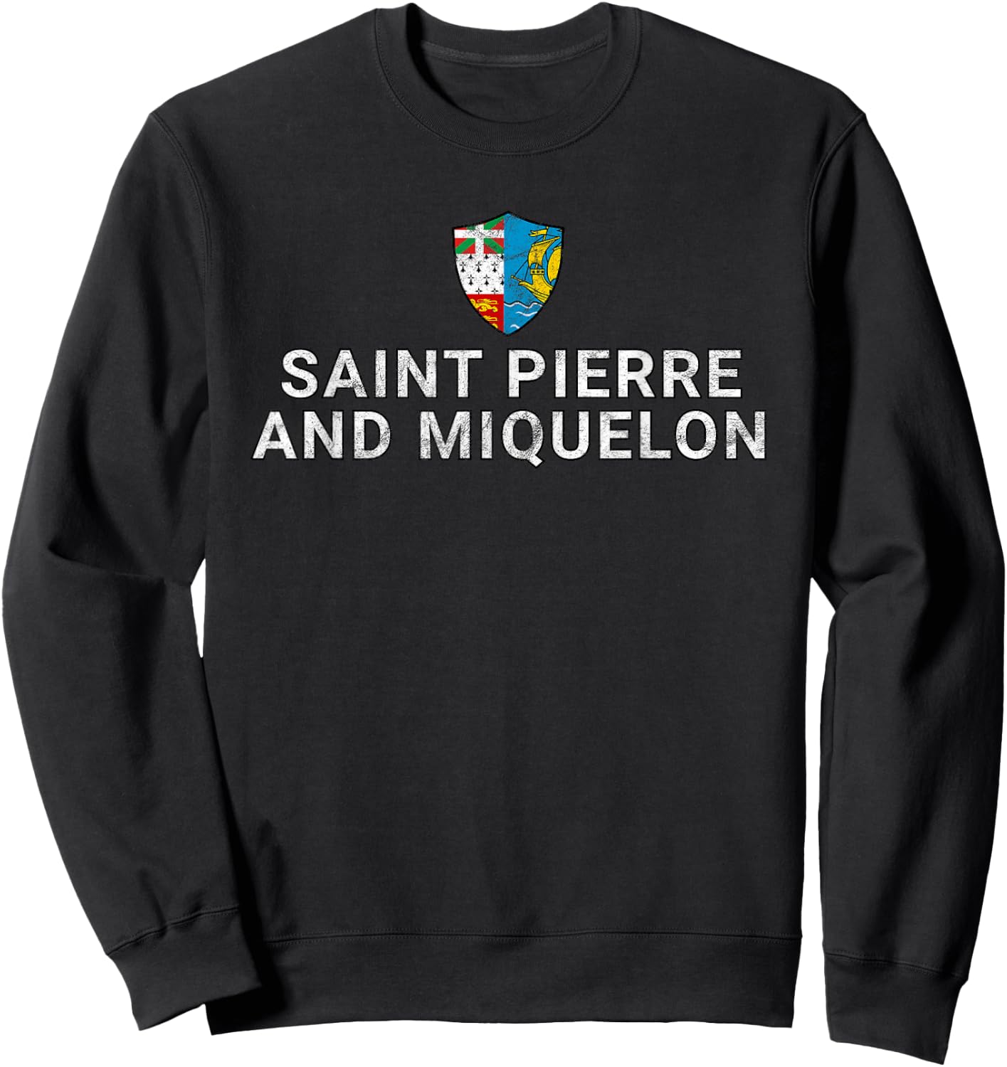 Saint Pierre and Miquelon Sweatshirt - Sweatshirt | Black