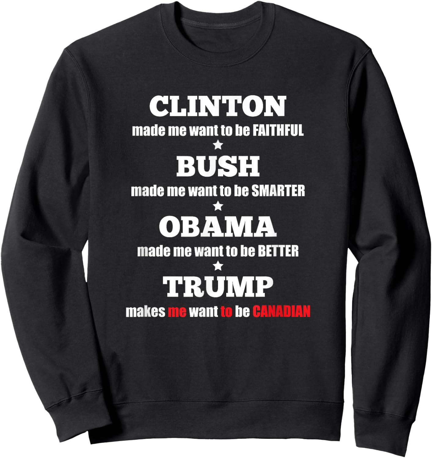 Anti Trump Political for Independents and Liberals Small Sweatshirt - Sweatshirt | Black