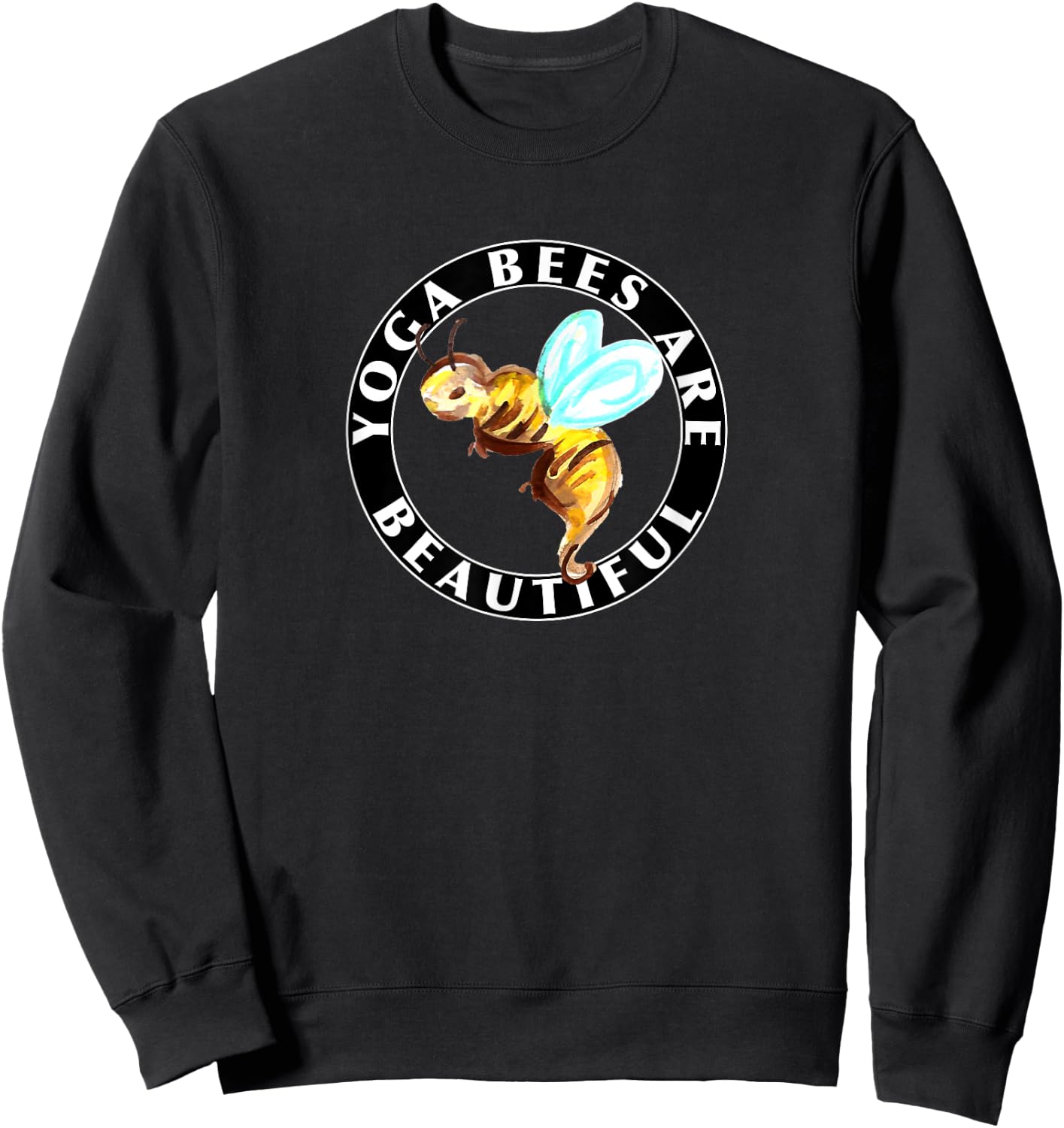 Yoga Bees logo Sweatshirt - Sweatshirt | Black