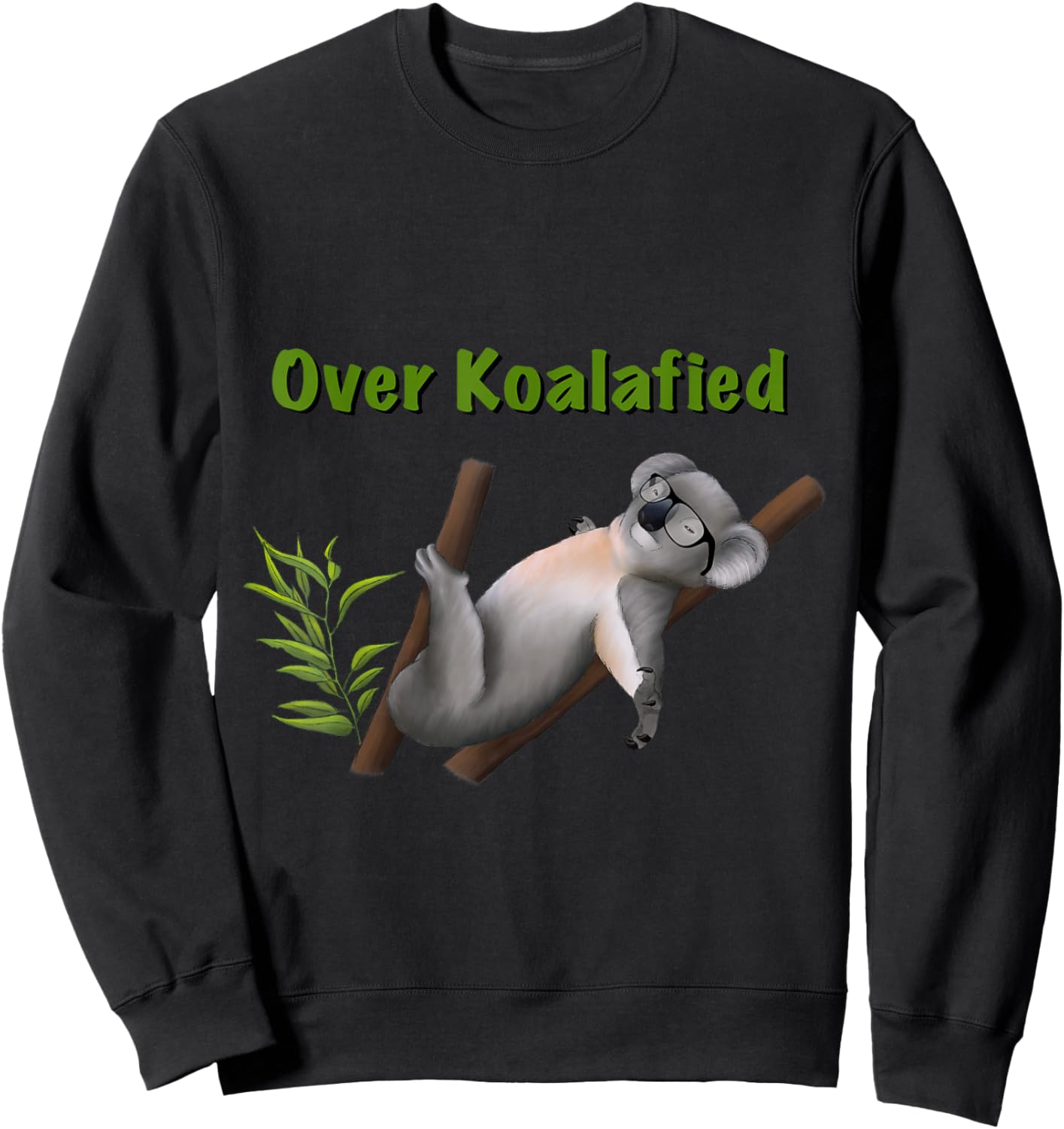 About Koalafied Koala Funny Animal Sweatshirt - Sweatshirt | Black