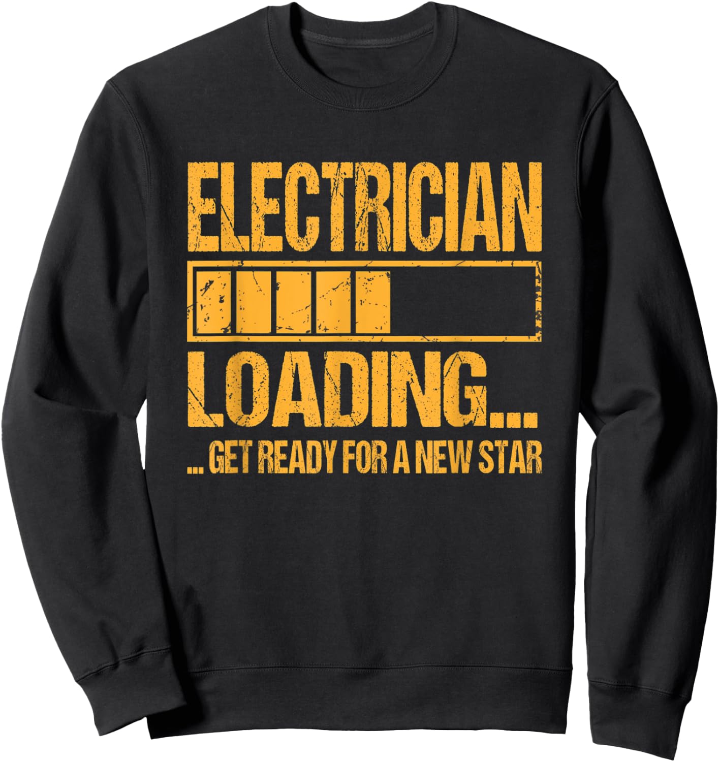 Electrician Training Apprenticeship Electrician Loading Sweatshirt - Sweatshirt | Black