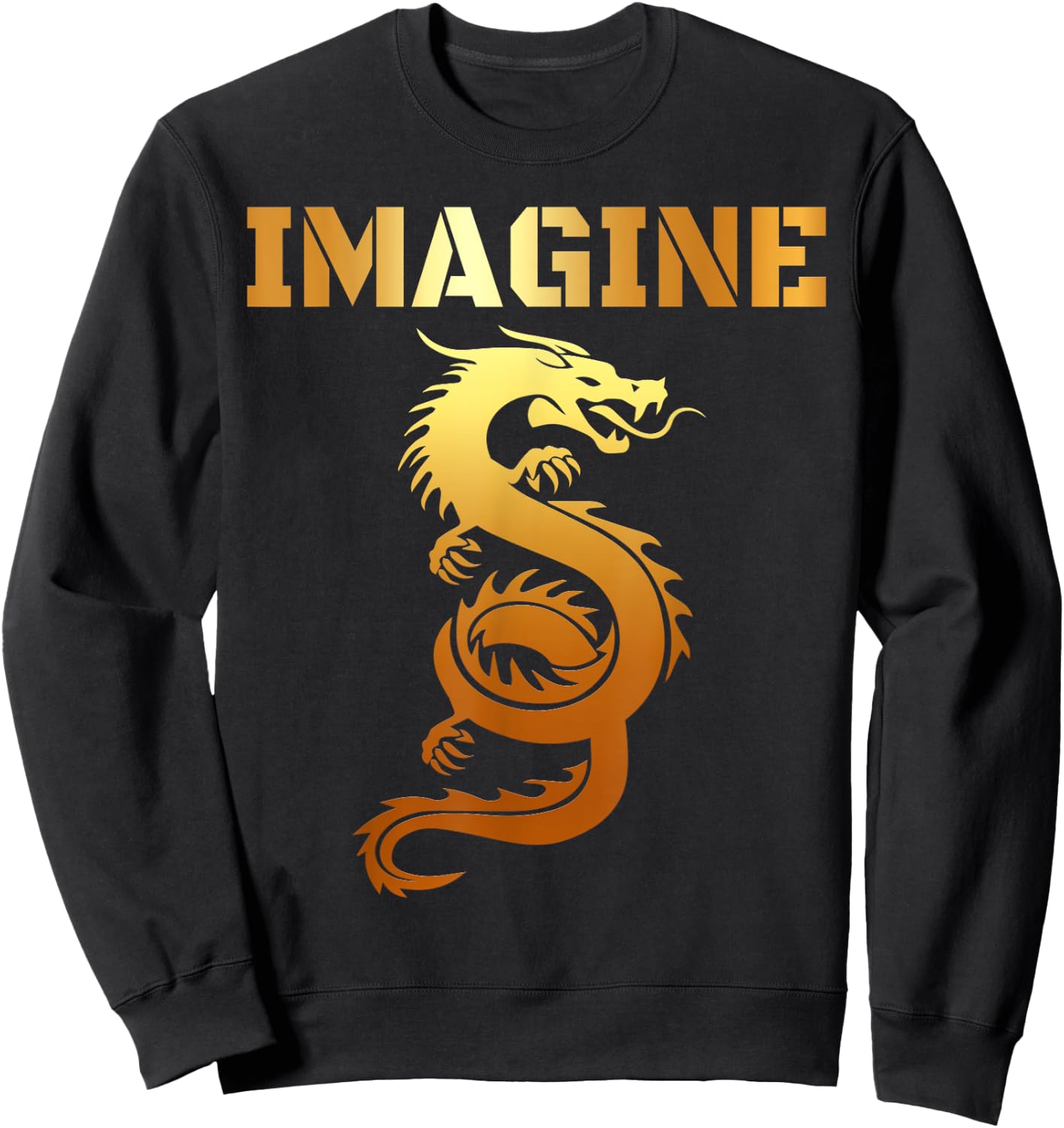 IMAGINE Fantasy Dragon Tatoo for Dragons Lovers Sweatshirt - Sweatshirt | Black