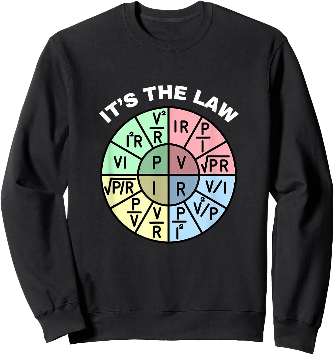 Ohm's Law. It's The Law. Sweatshirt - Sweatshirt | Black