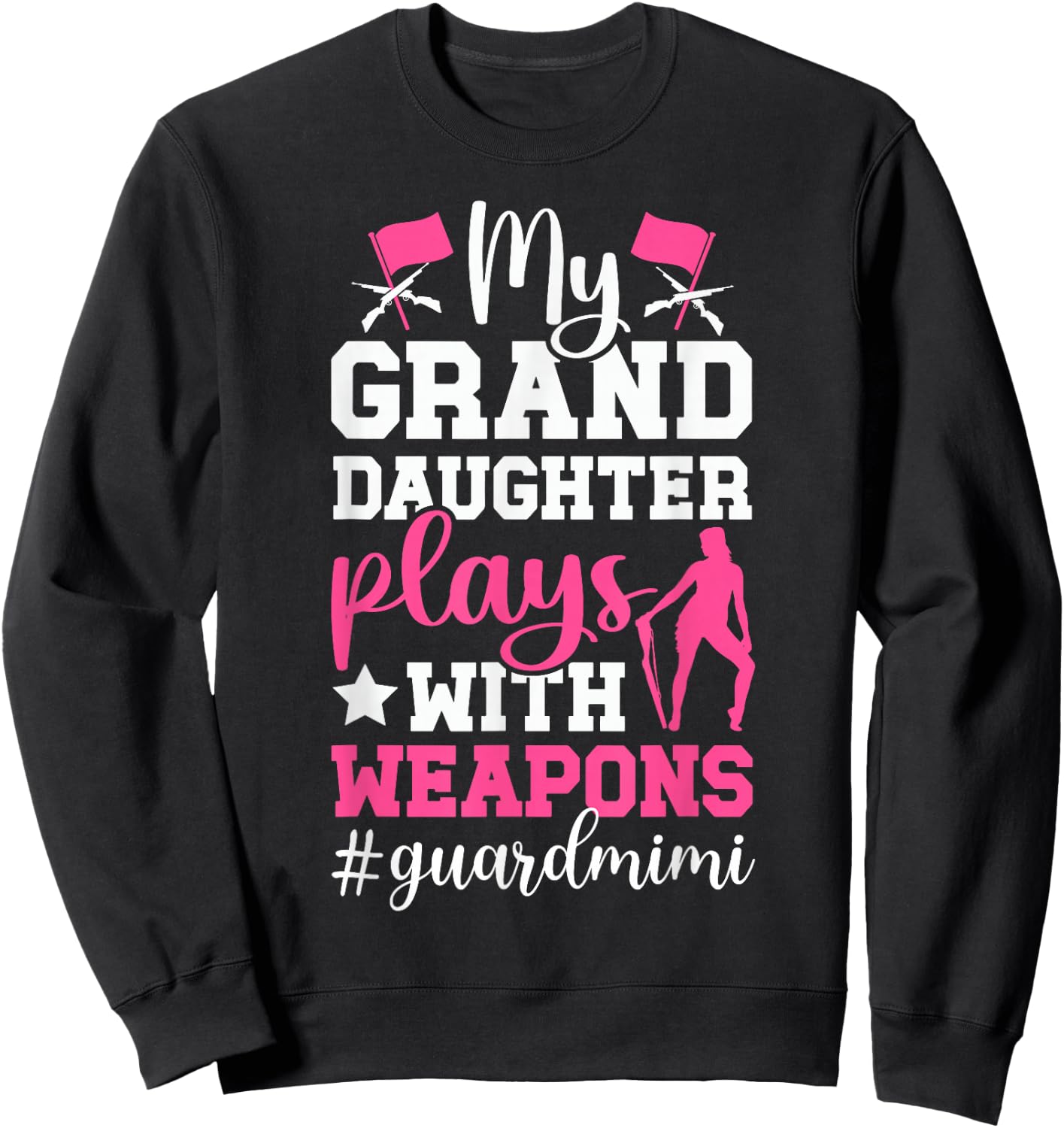 Color Guard Mimi Funny Mimi Of A Color Guard Member Sweatshirt - Sweatshirt | Black