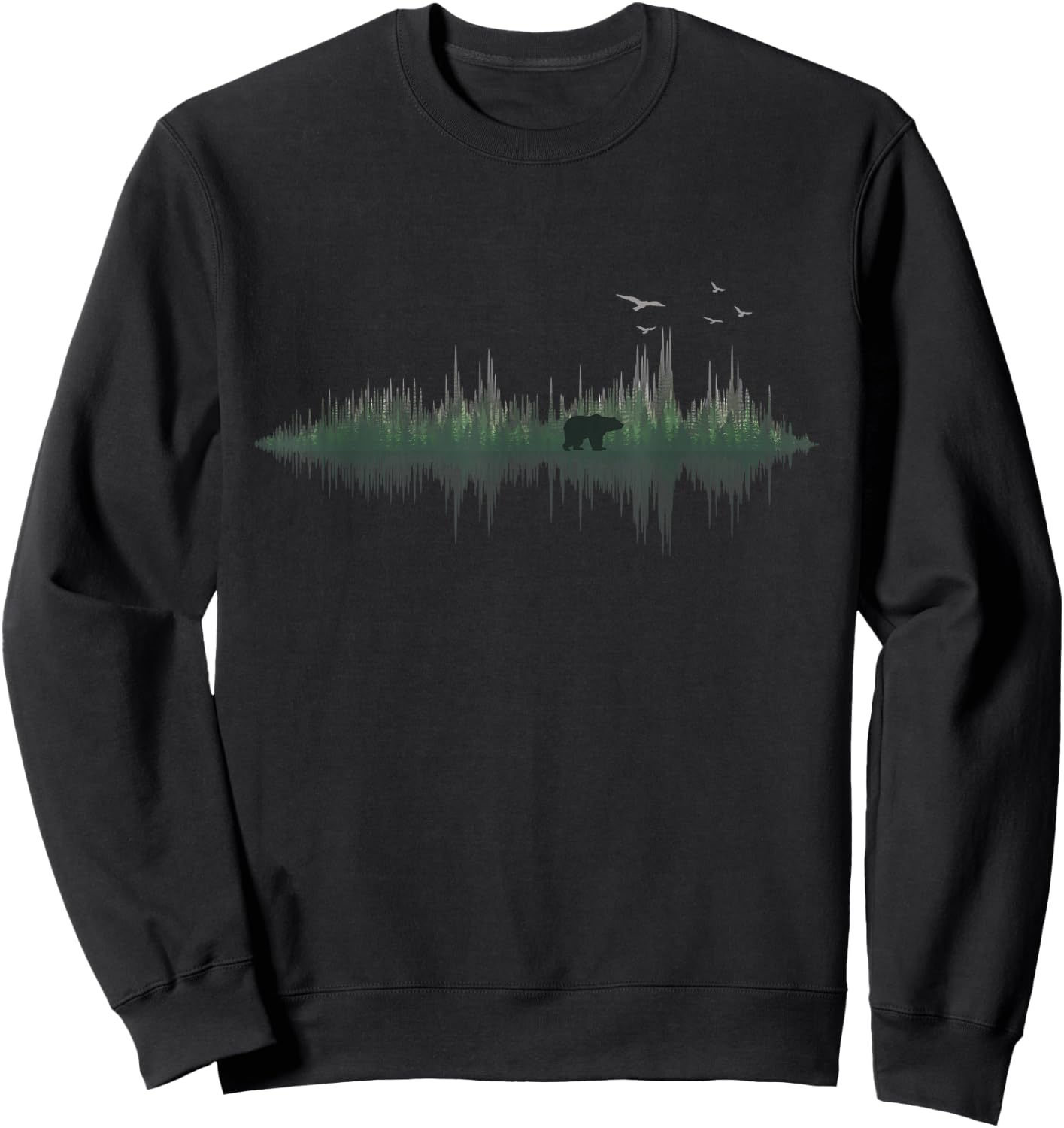 Nature Frequency | Sound Technician | Music Audio Engineer Sweatshirt - Sweatshirt | Black