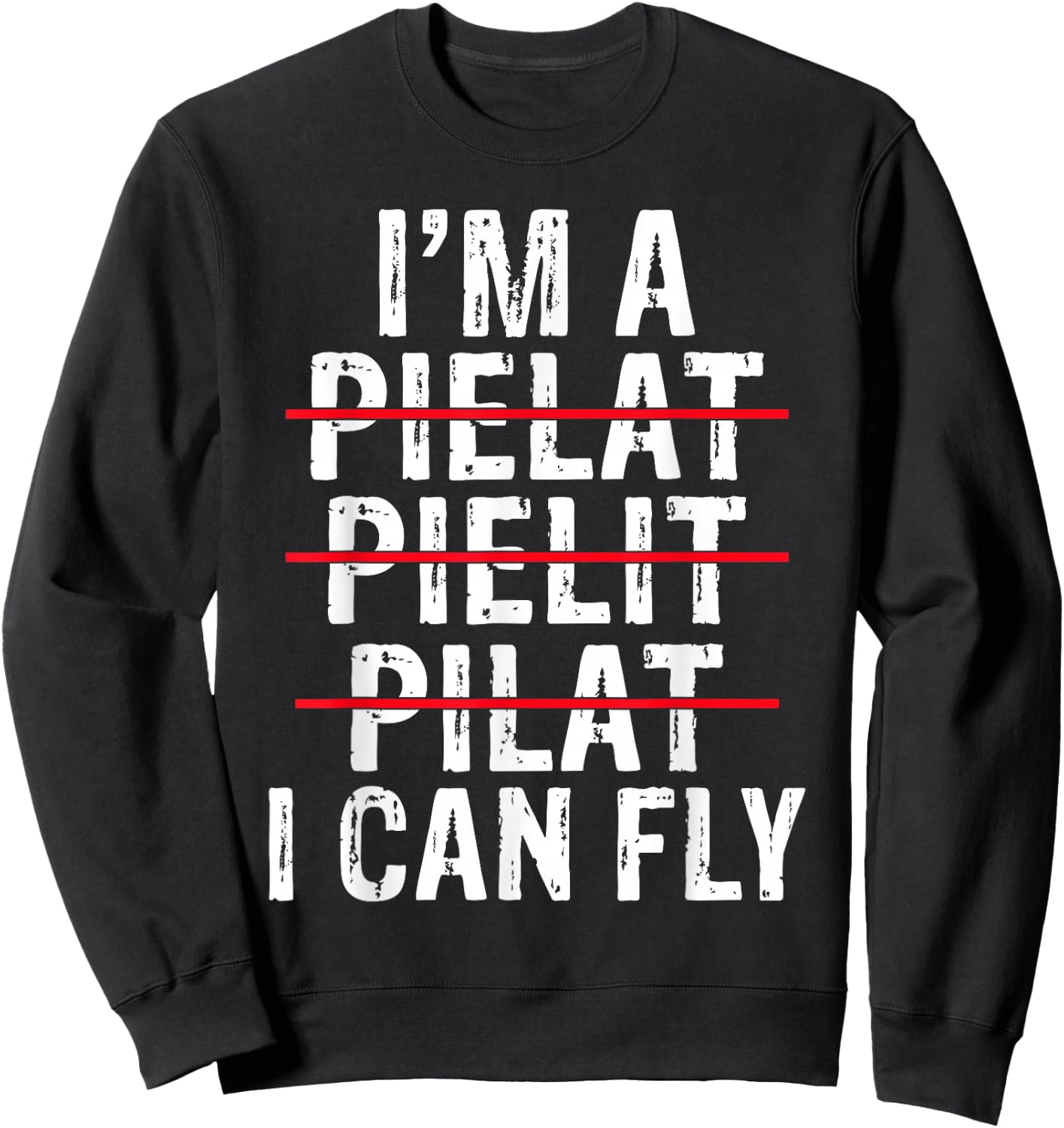 Im a Pilot i can fly Airplane Flying Aircraft Sweatshirt - Sweatshirt | Black