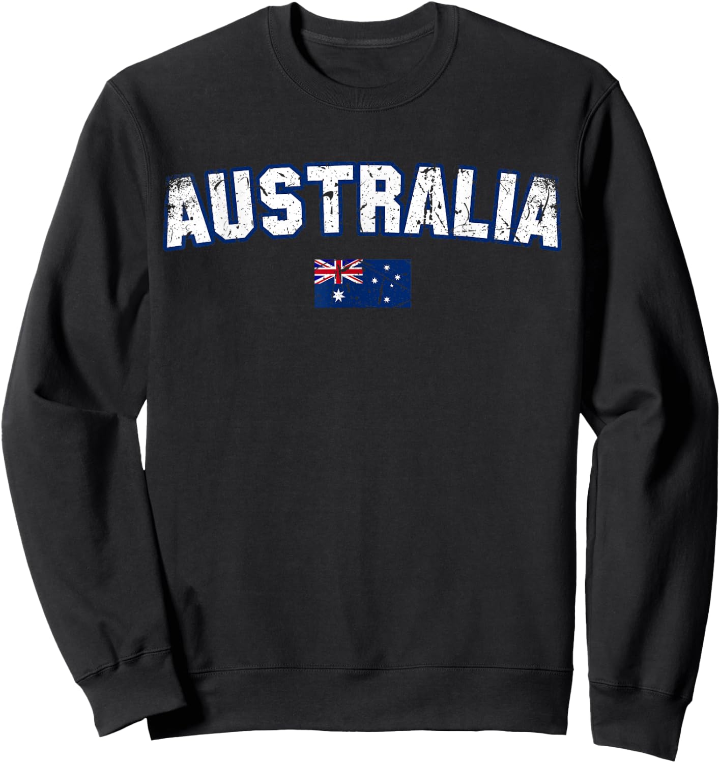 AUSTRALIA Flag Vintage | Men Women Kids | AUSTRALIA Sweatshirt - Sweatshirt | Black