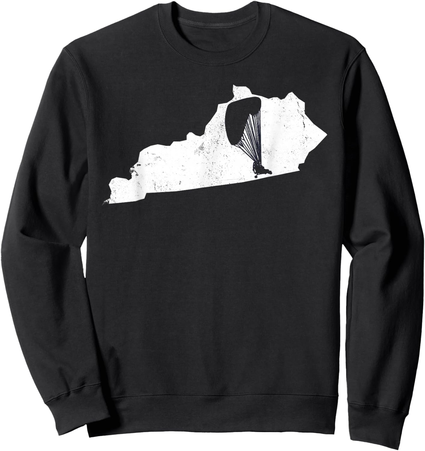 Trike Powered Parachute PPG PPC Pilot Kentucky Vintage Sweatshirt - Sweatshirt | Black
