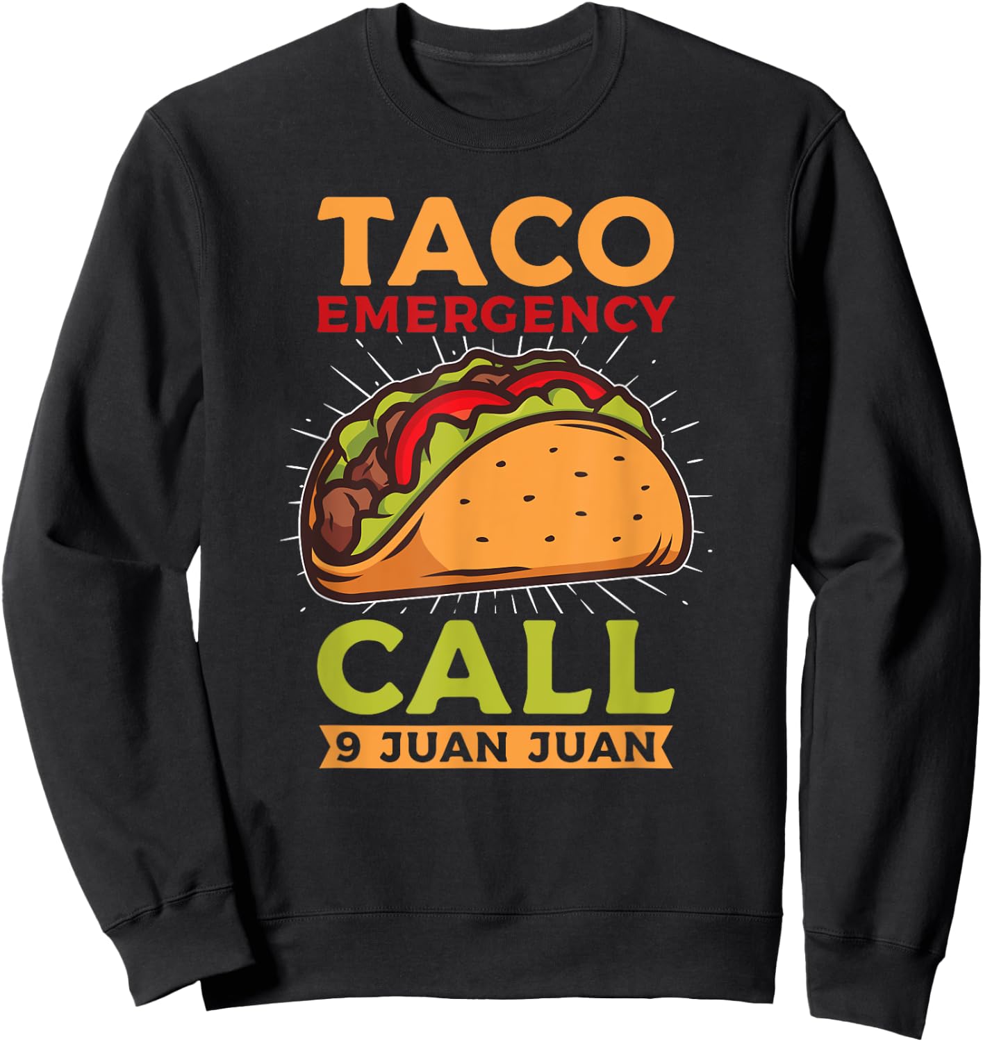 Taco Tuesday Mexico Food Tacos Gift - Men's Black Short Sleeve - Small - Classic Fit - Cinco de Mayo, Taco Tuesday, Mexican Cuisine Lovers - Fun, Casual - Unique Graphic Design Sweatshirt - Sweatshirt | Black