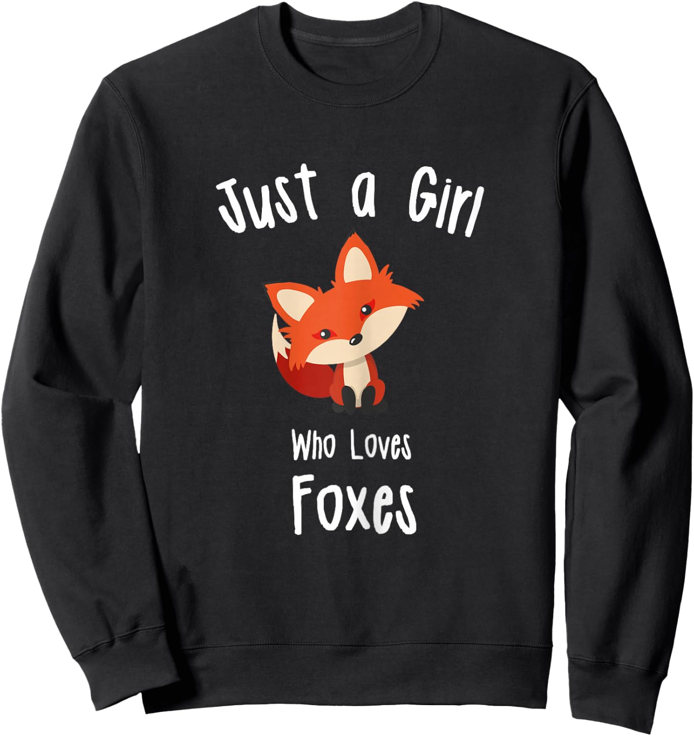 Fox Girl Sweatshirt - Sweatshirt | Black