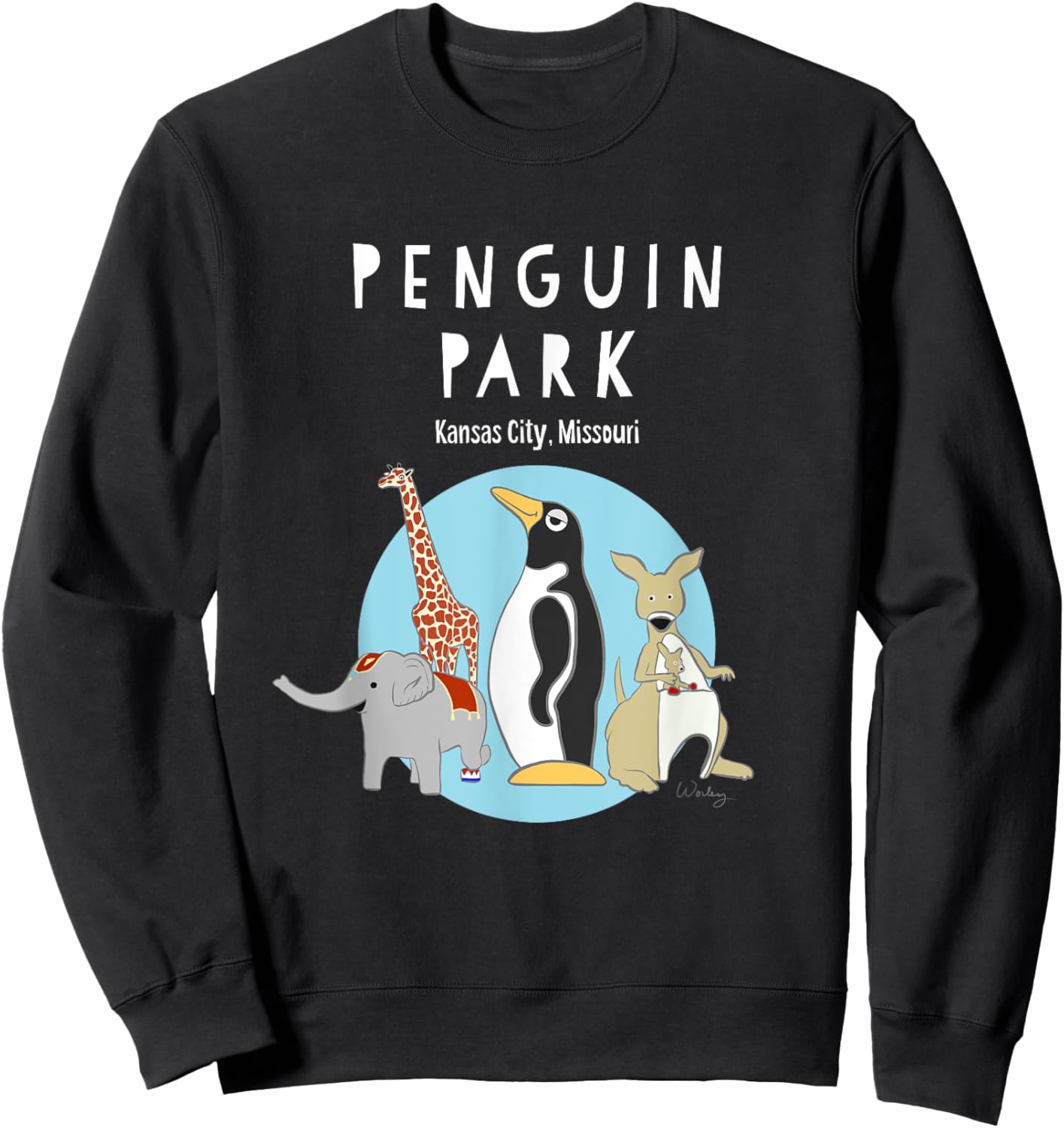 Penguin Park Sweatshirt - Sweatshirt | Black