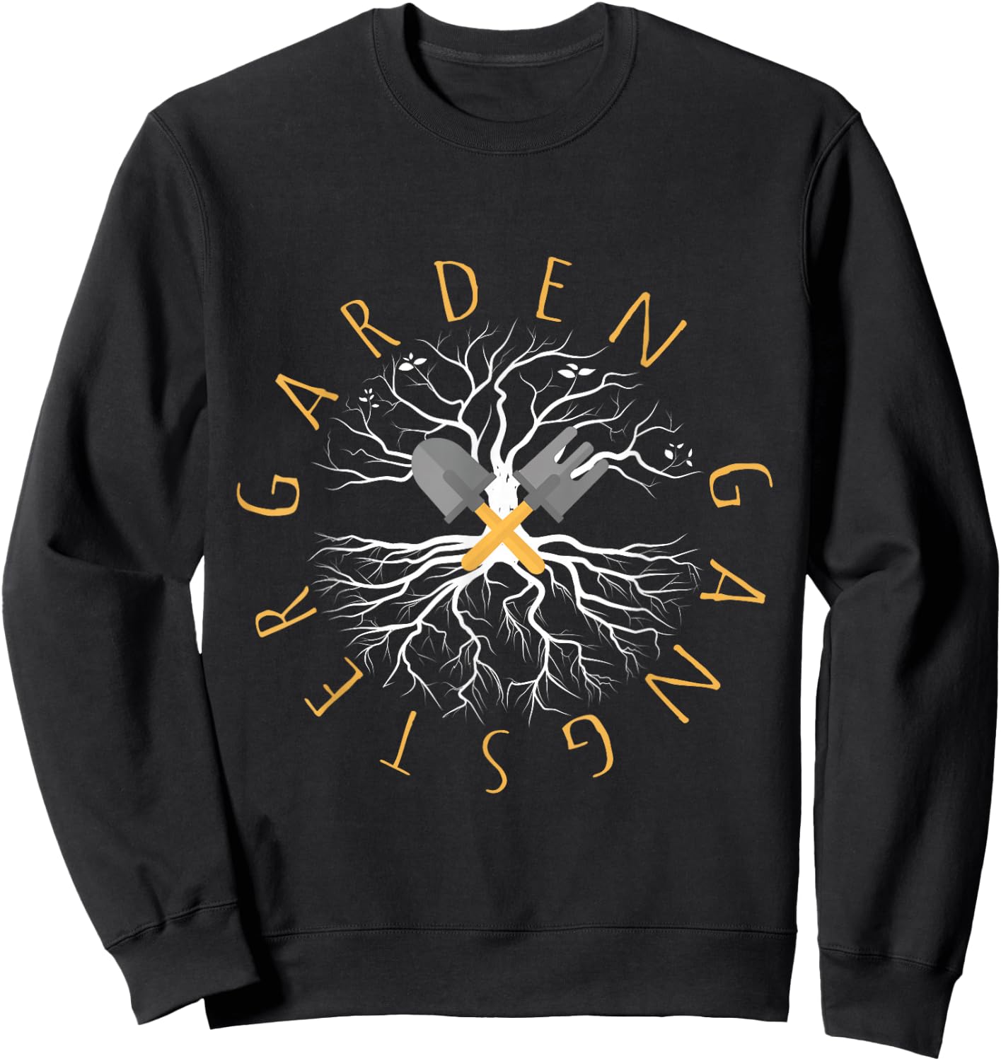 Garden Gangster Funny Gardening Tools Plant Lovers Botanical Sweatshirt - Sweatshirt | Black