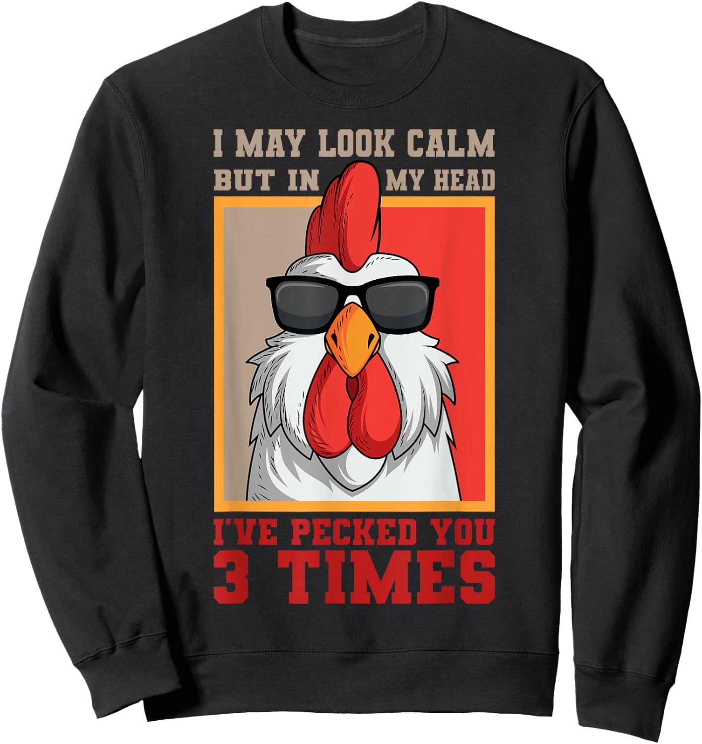 Rooster Chicken Farmers Farm Poultry Lover Sweatshirt - Sweatshirt | Black
