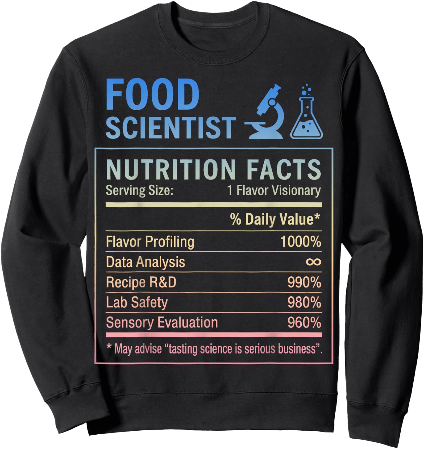 Food Scientist Sweatshirt - Sweatshirt | Black