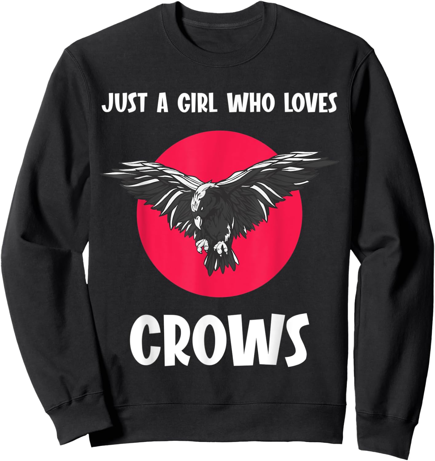 Crows Raven Ravens Bird Black Crow Sweatshirt - Sweatshirt | Black