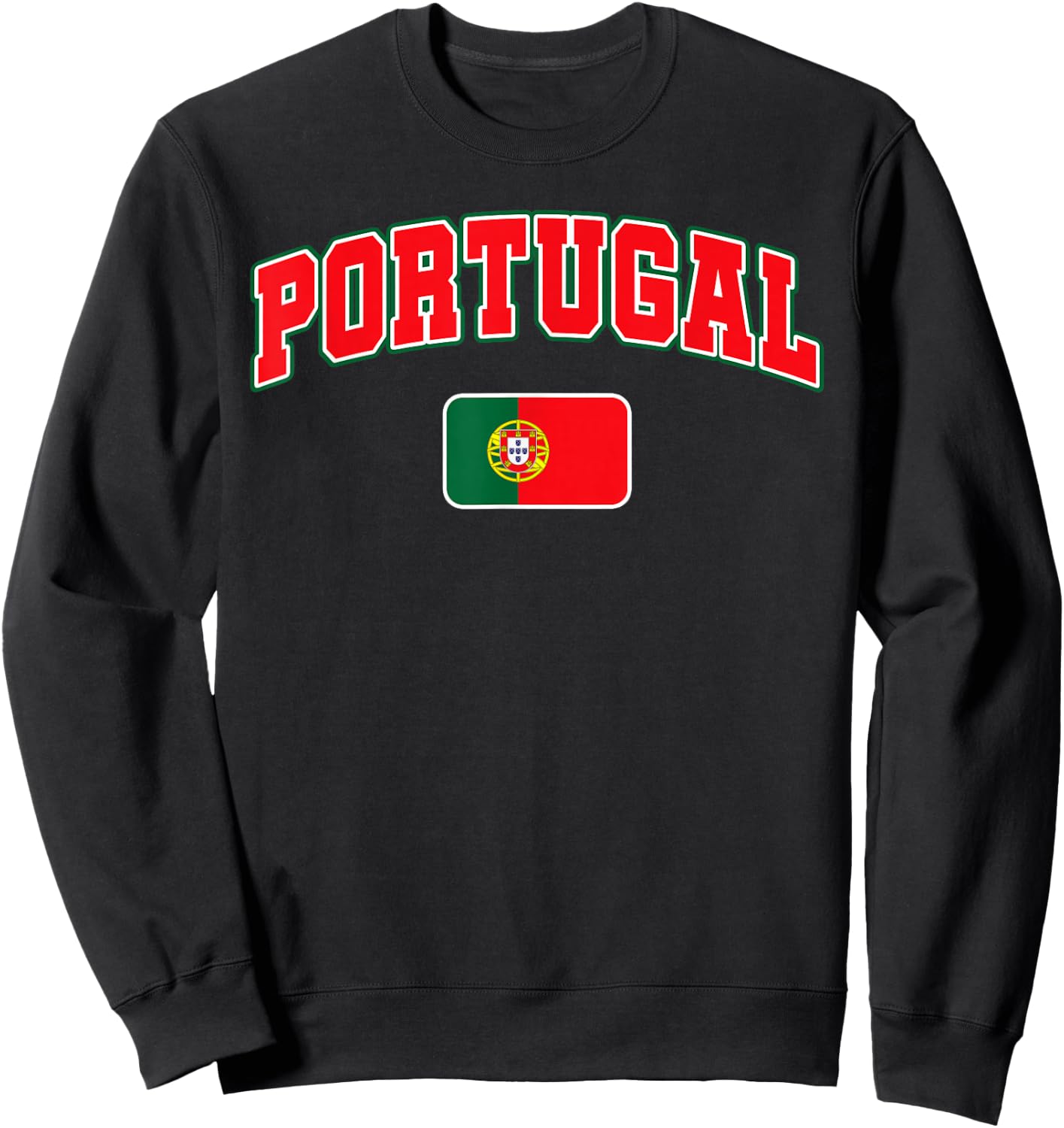 Portugal Flag Portugal Pride Design Sweatshirt - Sweatshirt | Black
