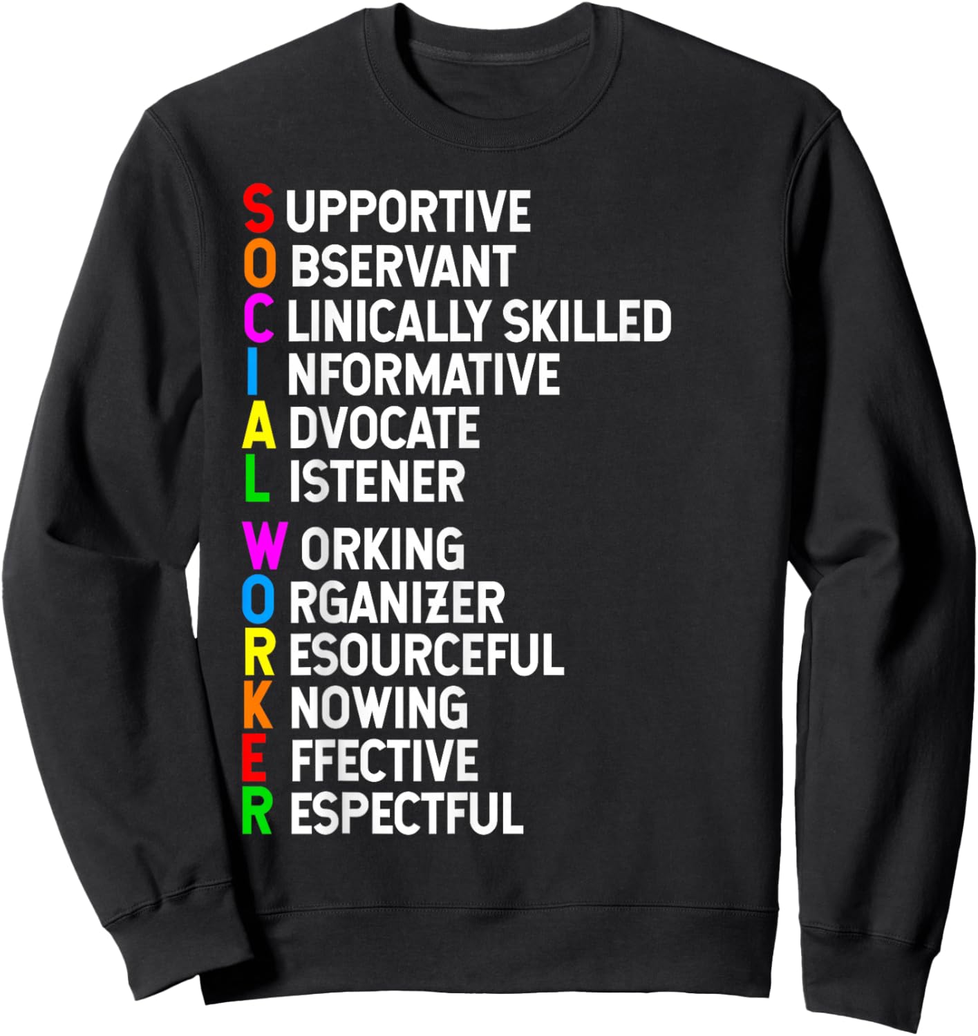 Social Worker Appreciation Social Work Skills Sweatshirt - Sweatshirt | Black