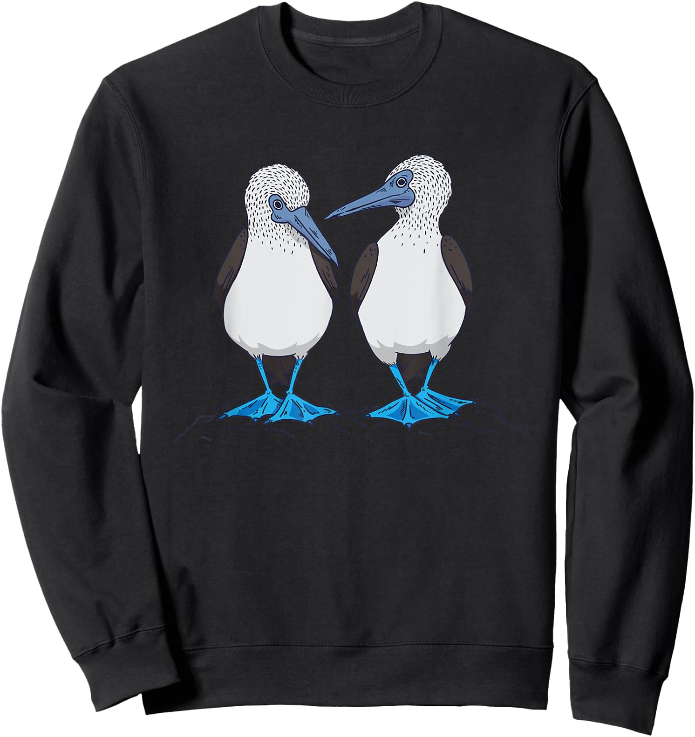 Boobies Seabirds Blue-footed Booby Bird Sweatshirt - Sweatshirt | Black