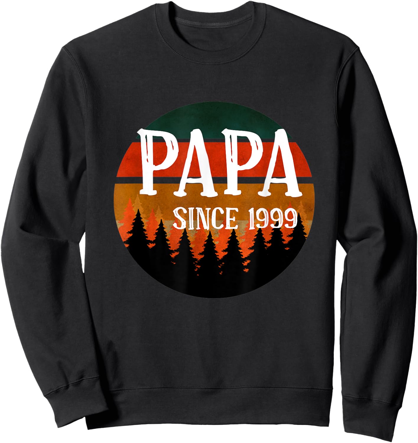 Father's Day - Papa Since 1999 Sweatshirt - Sweatshirt | Black