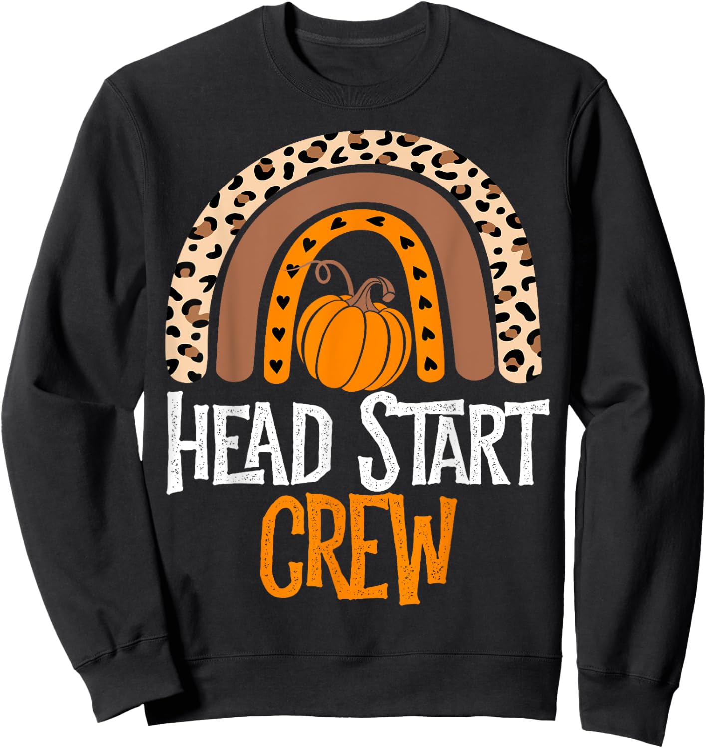 Thanksgiving Party School Matching Head Start Crew Fall Sweatshirt - Sweatshirt | Black