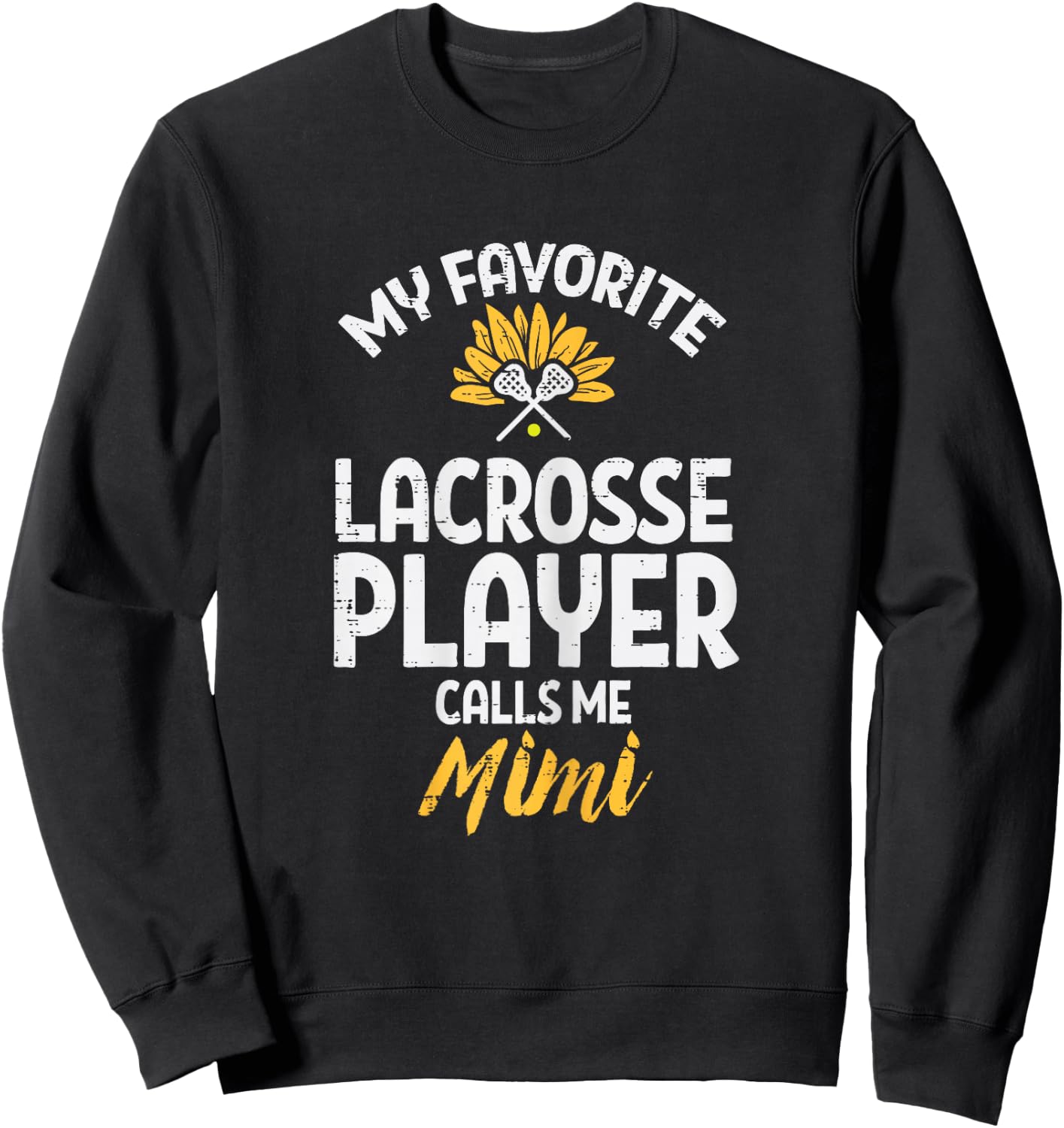 Favorite Lacrosse Player Mimi Lax Familie Granny Granny Granny Women Sweatshirt - Sweatshirt | Black