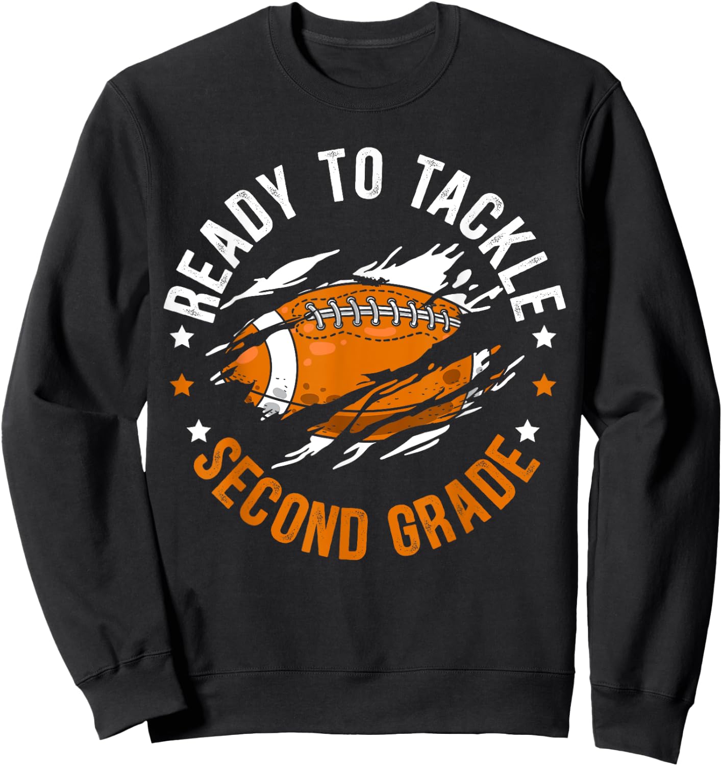 Ready To Tackle Second Grade First Day Of School Sweatshirt - Sweatshirt | Black