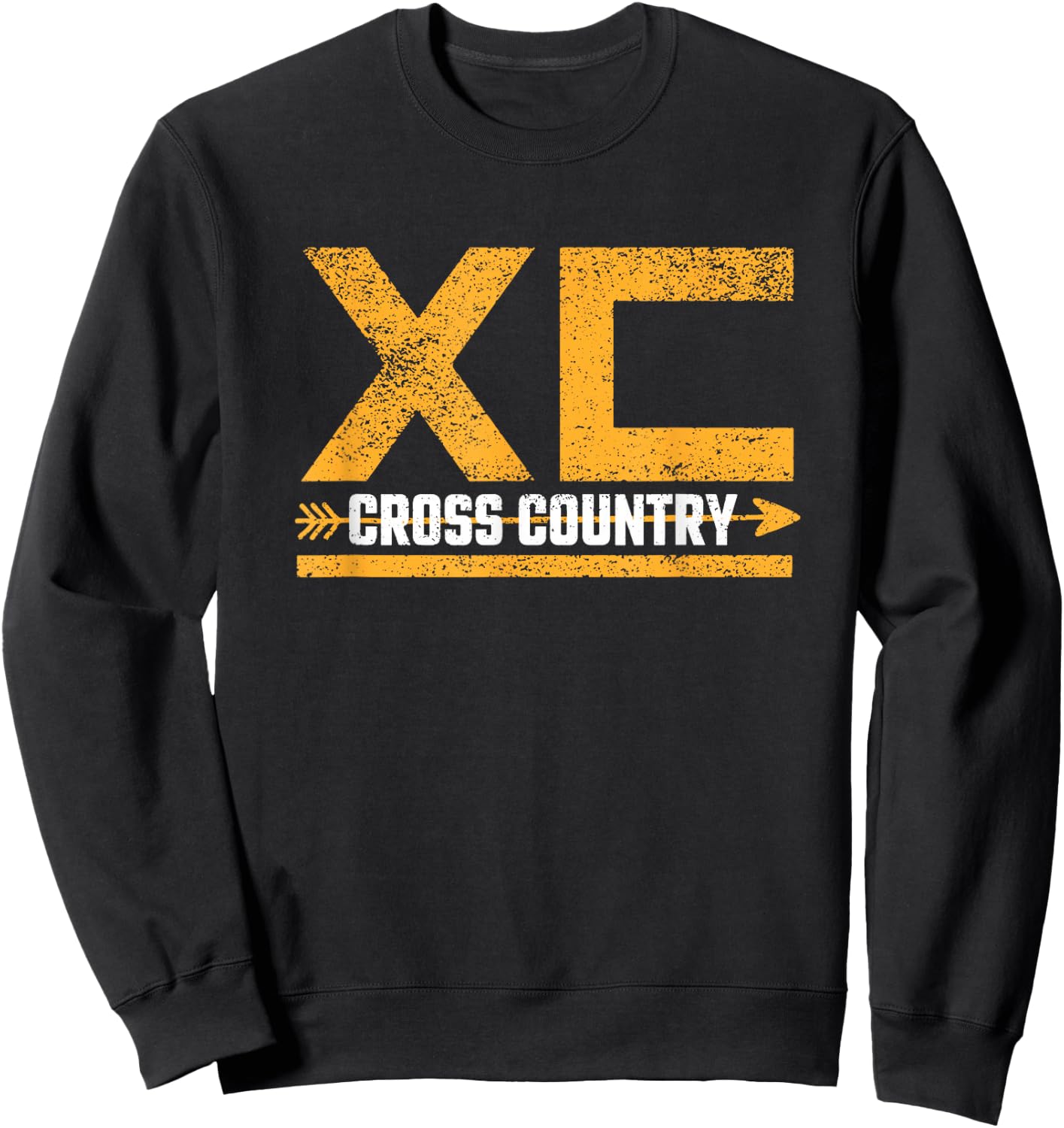 The Cross Country Running Shed Men's Black Cross Country Running Sweatshirt - Sweatshirt | Black