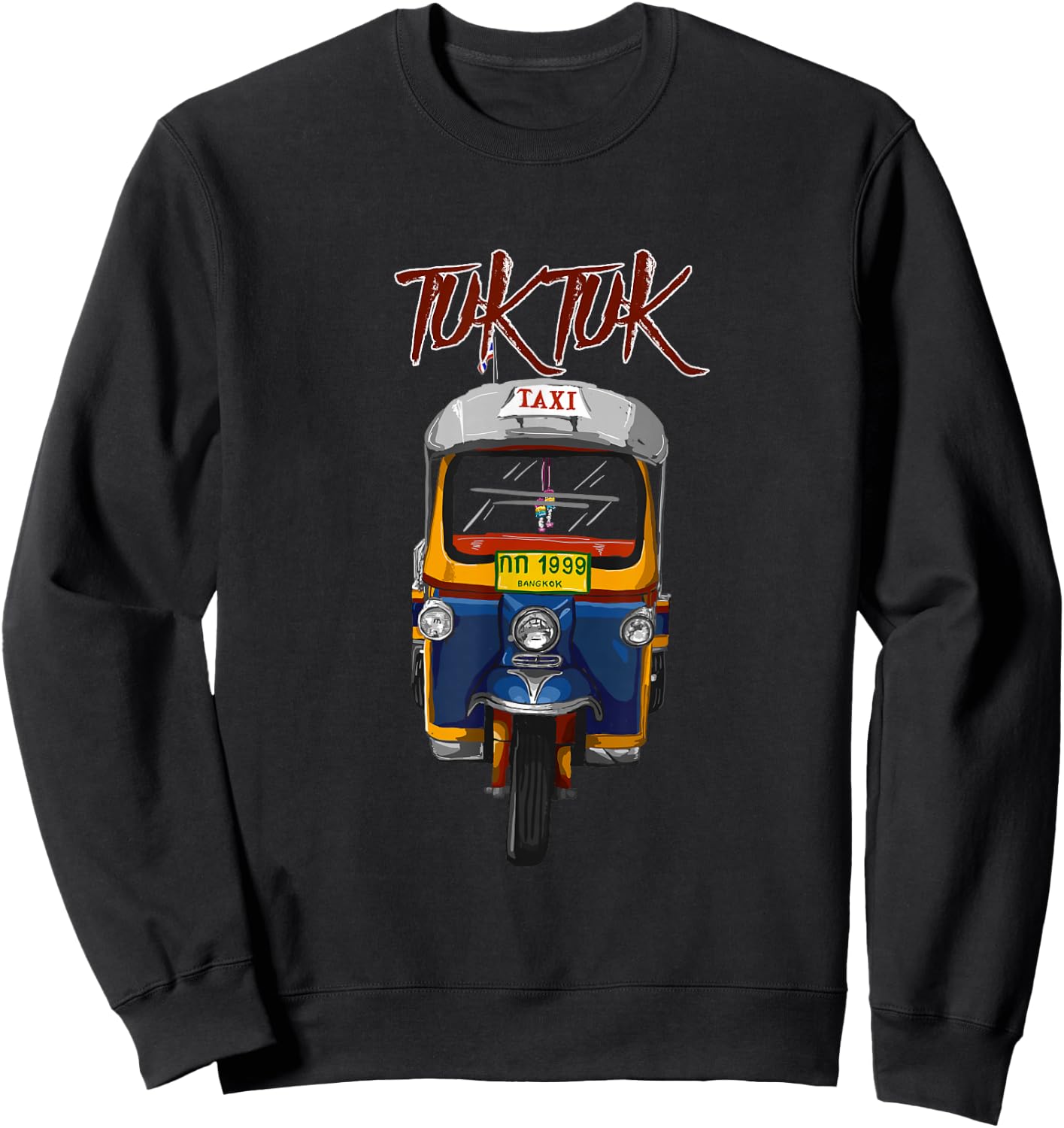 TUK TUK Thailand Souvenir gift Cool for All Sweatshirt - Sweatshirt | Black