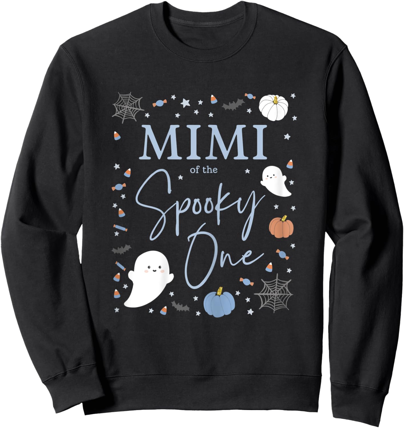Mimi of the Spooky One First Birthday Blue Boy 1st Halloween Sweatshirt - Sweatshirt | Black