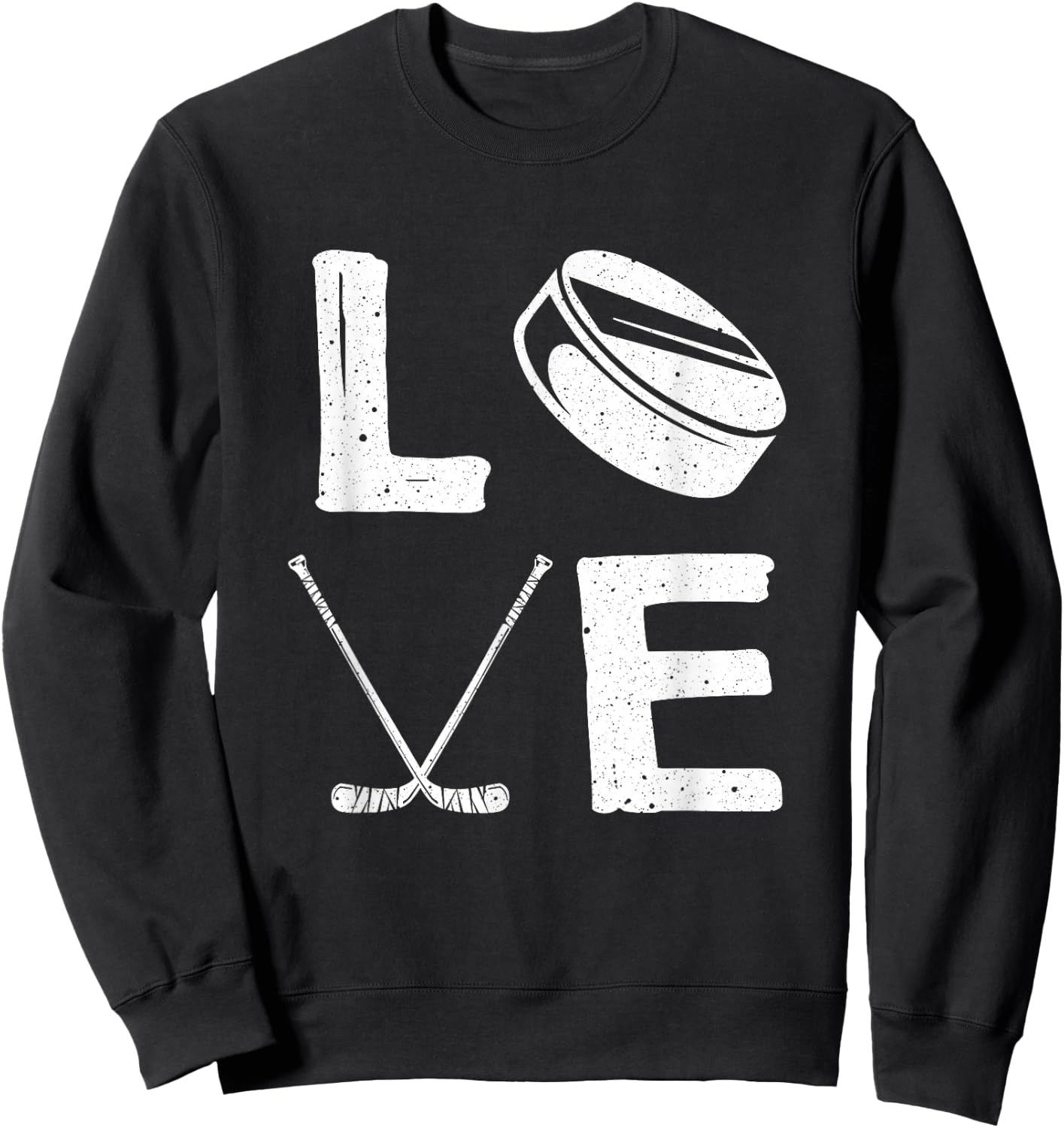 Funny Hockey Design For Kids Men Women Ice Hockey Players Sweatshirt - Sweatshirt | Black
