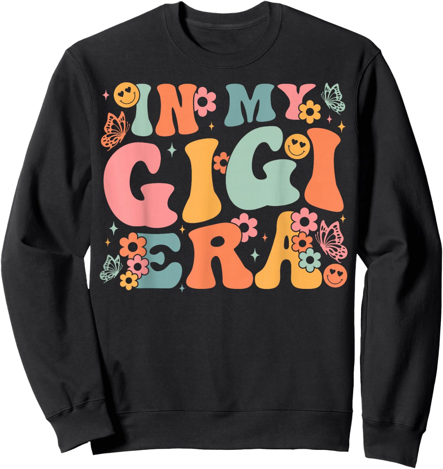 In My Gigi Era Baby Pregnancy Announcement for Grandma Sweatshirt - Sweatshirt | Black