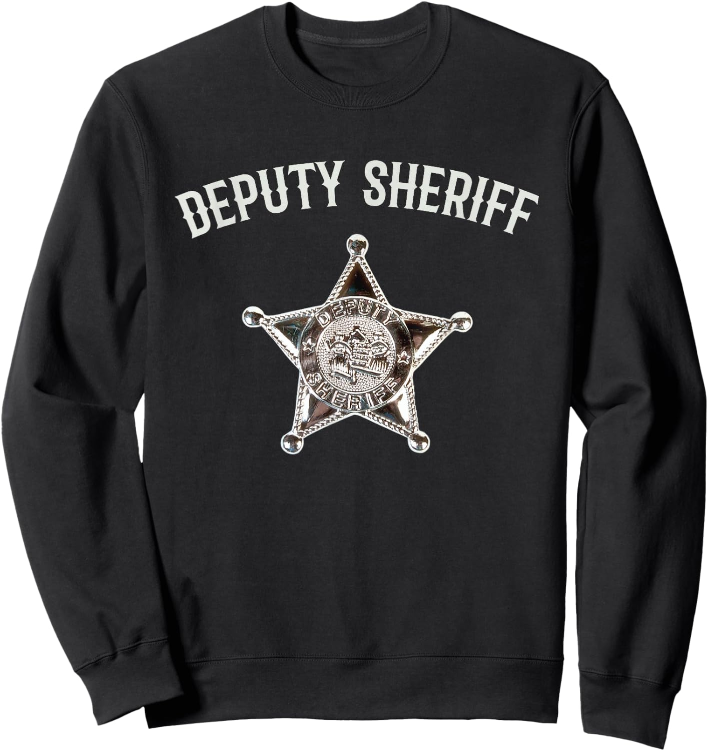 Funny Deputy Sheriff Halloween Costume Kids Sweatshirt - Sweatshirt | Black