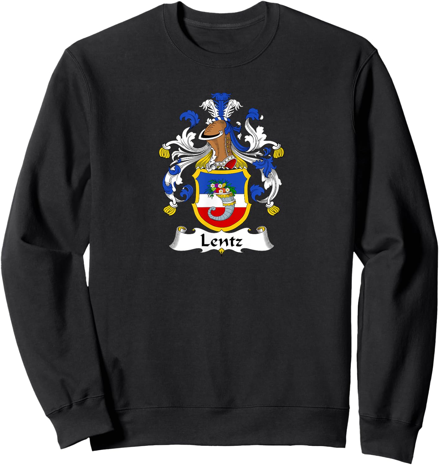 Lentz Coat of Arms - Family Crest Sweatshirt - Sweatshirt | Black