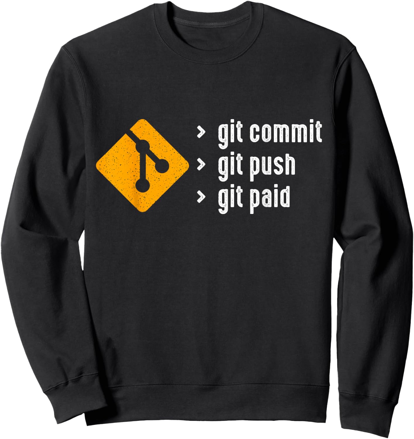 Git Commit Git Push Git Paid any Programmer Sweatshirt - Sweatshirt | Black