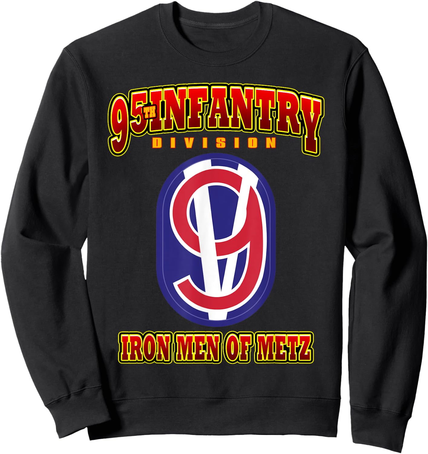 95th Infantry Division Iron Men of Metz Sweatshirt - Sweatshirt | Black