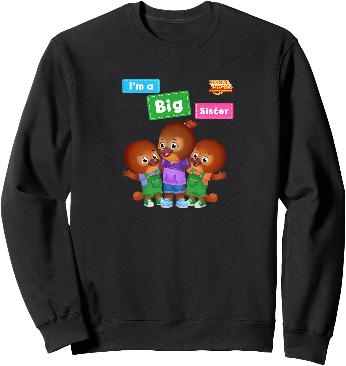 Daniel Tiger's Neighborhood: Big Sister! Sweatshirt - Sweatshirt | Black