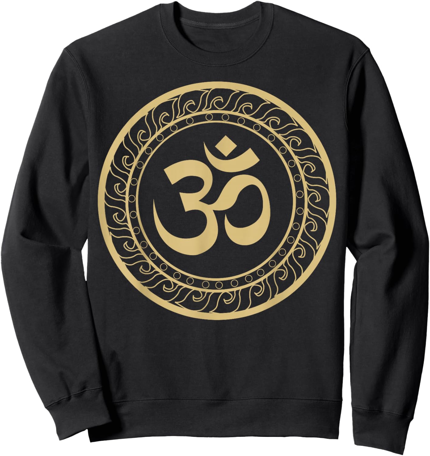Om Ohm Aum Symbol T Shirt Spiritual Yoga Tea Gift Sweatshirt - Sweatshirt | Black