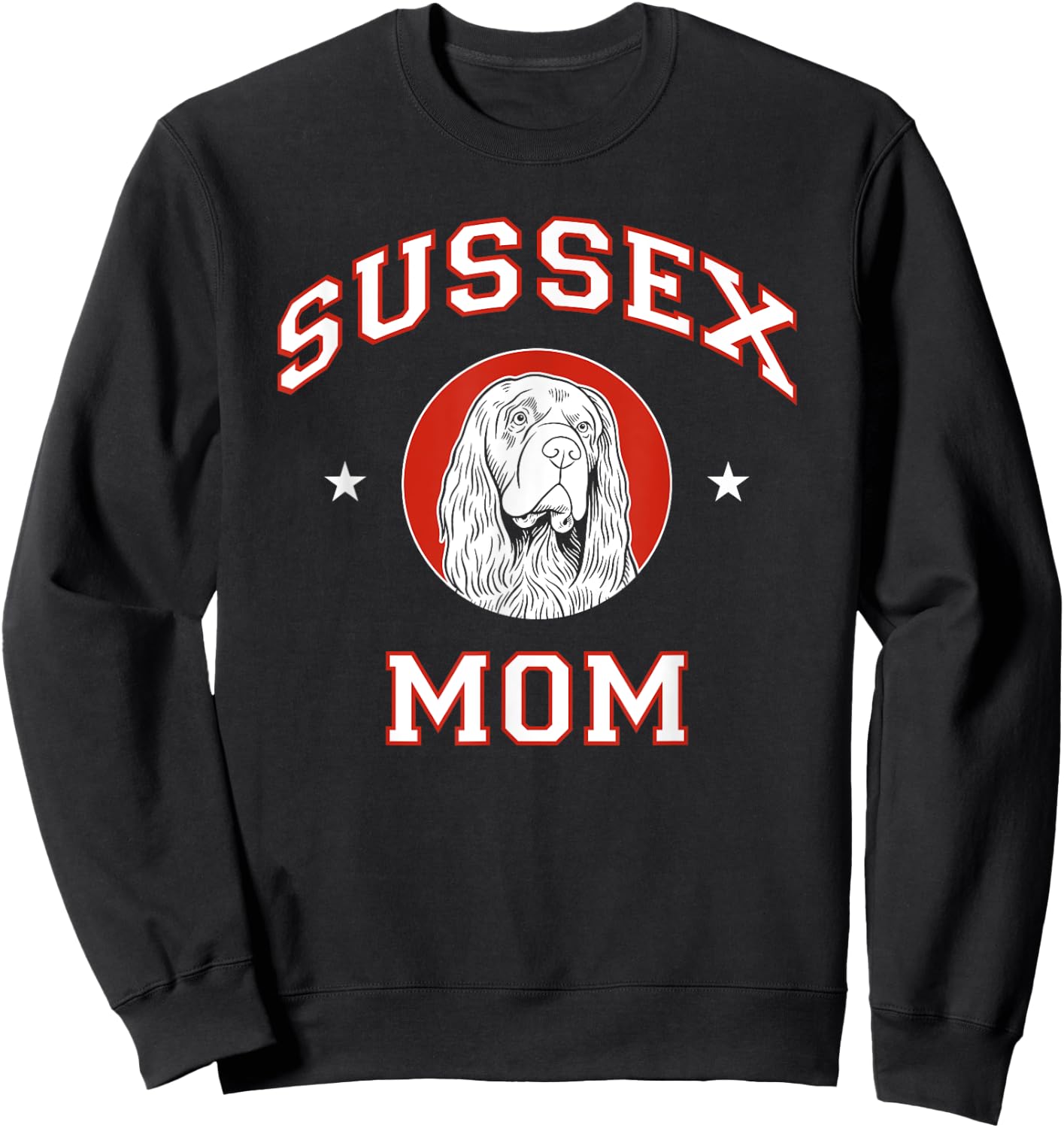 Sussex Spaniel Mom Dog Mother Sweatshirt - Sweatshirt | Black