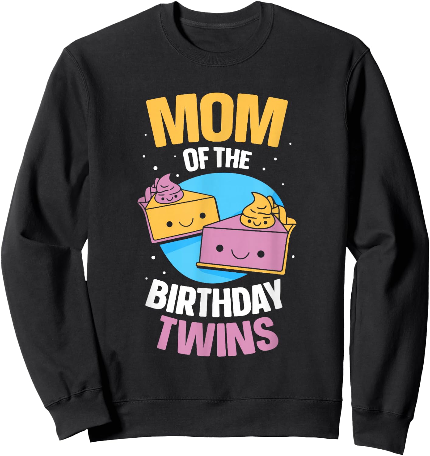 Mother of the Birthday Twins Birthday Twin Mum Sweatshirt - Sweatshirt | Black