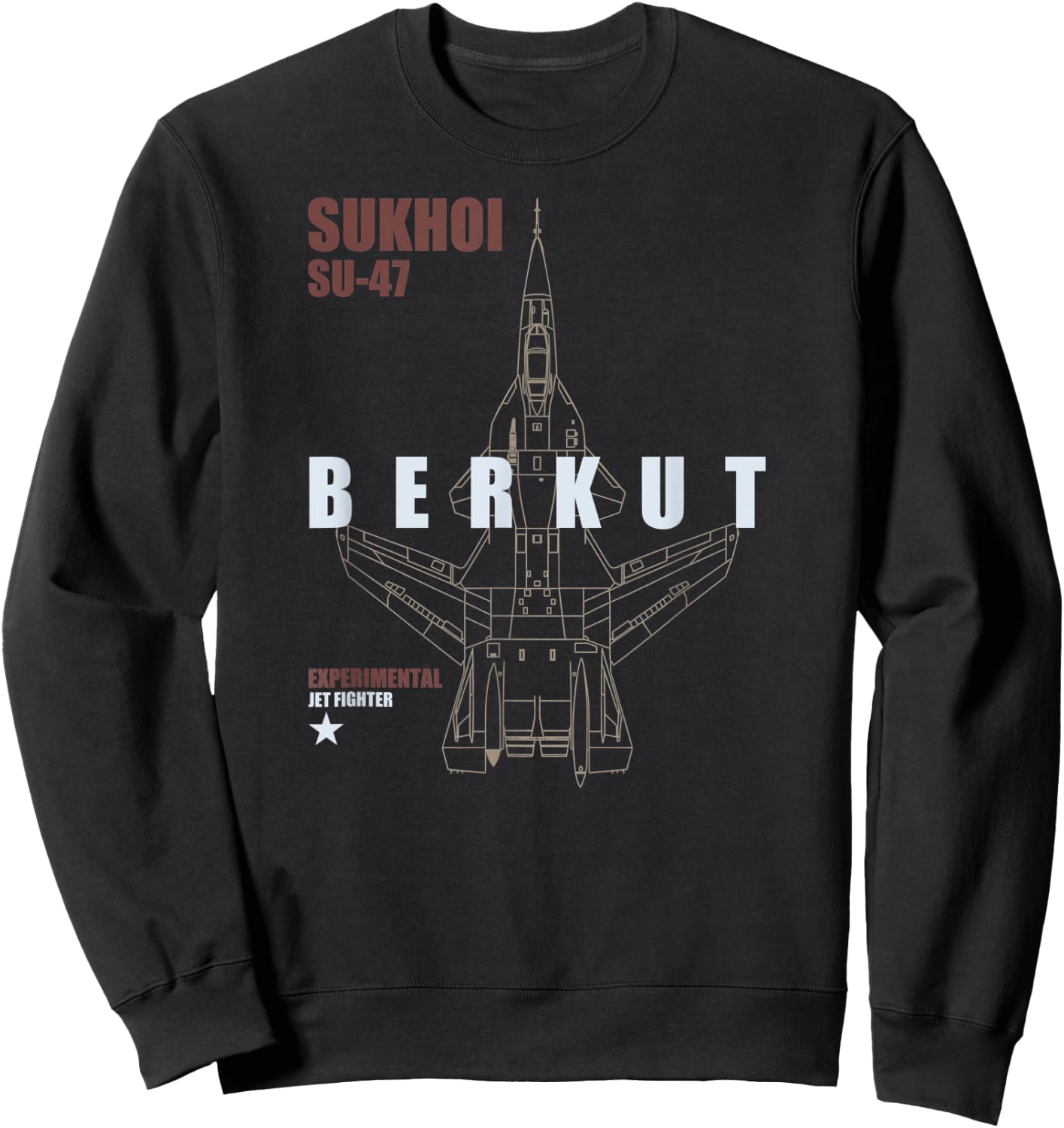 SU-47 Berkut Sweatshirt - Sweatshirt | Black