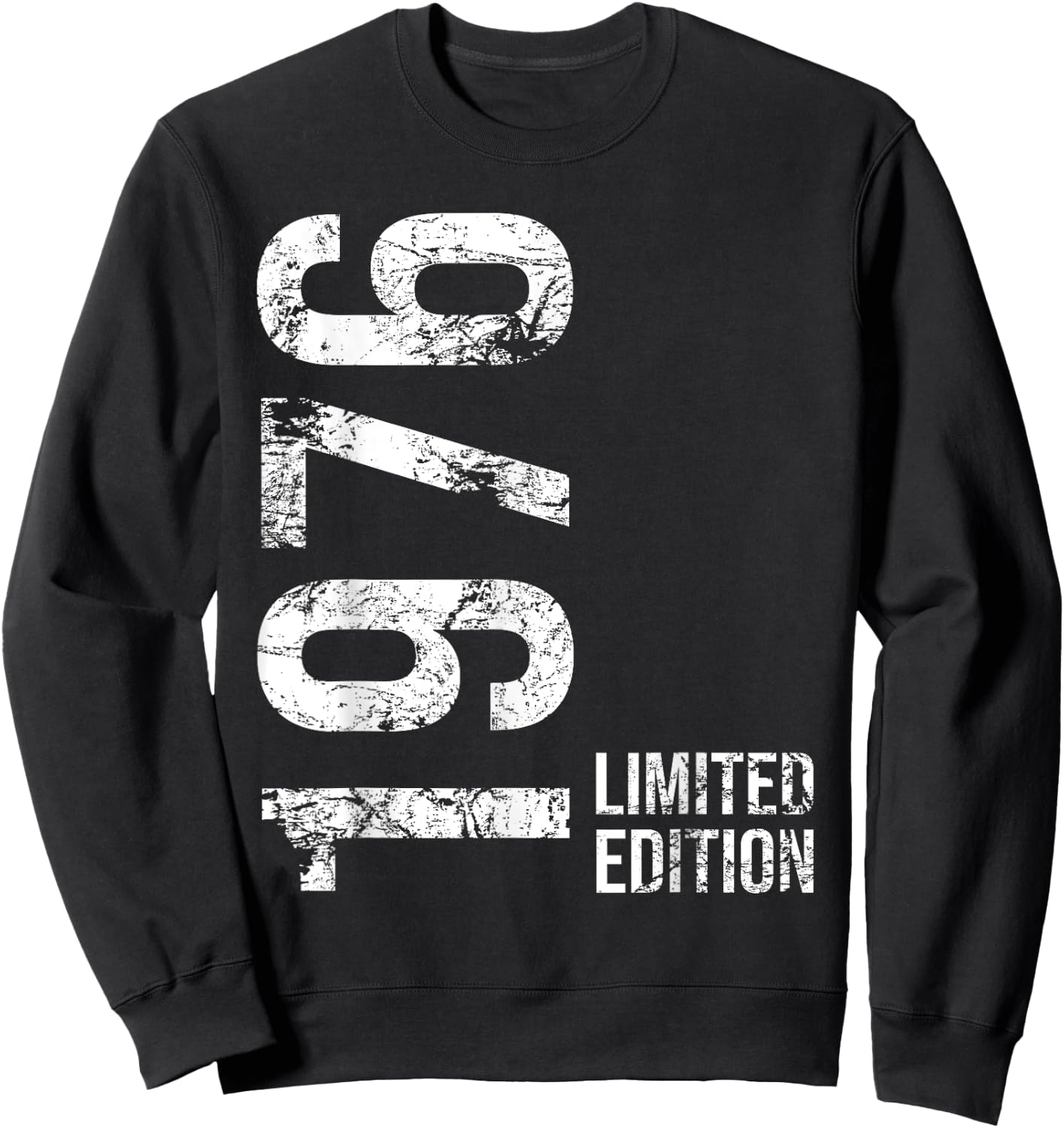49th Birthday 49 Years Old Man Woman Vintage 1976 Sweatshirt - Sweatshirt | Black