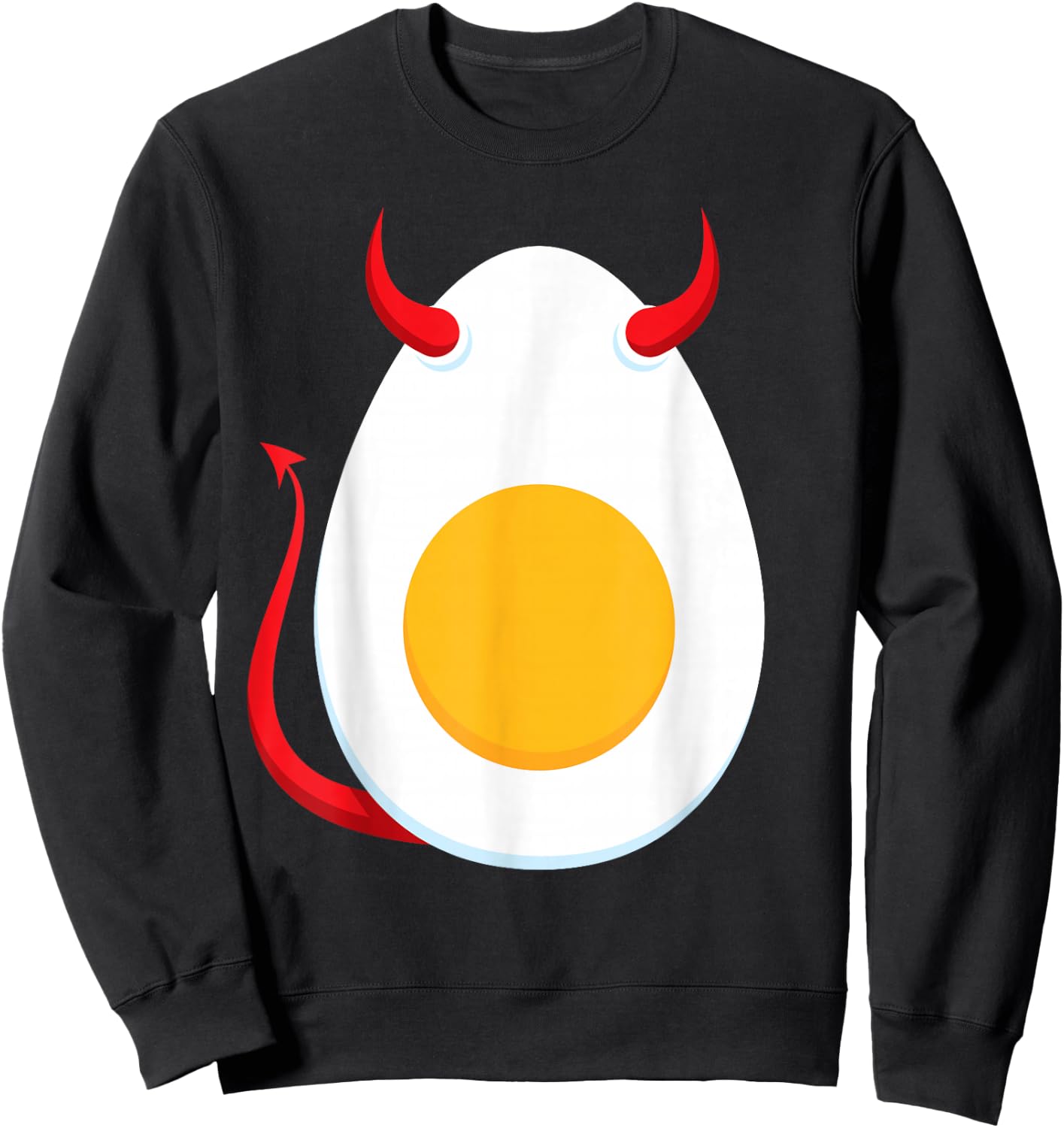 Pretend I'm a Deviled Egg Funny Teacher Halloween Costume Sweatshirt - Sweatshirt | Black