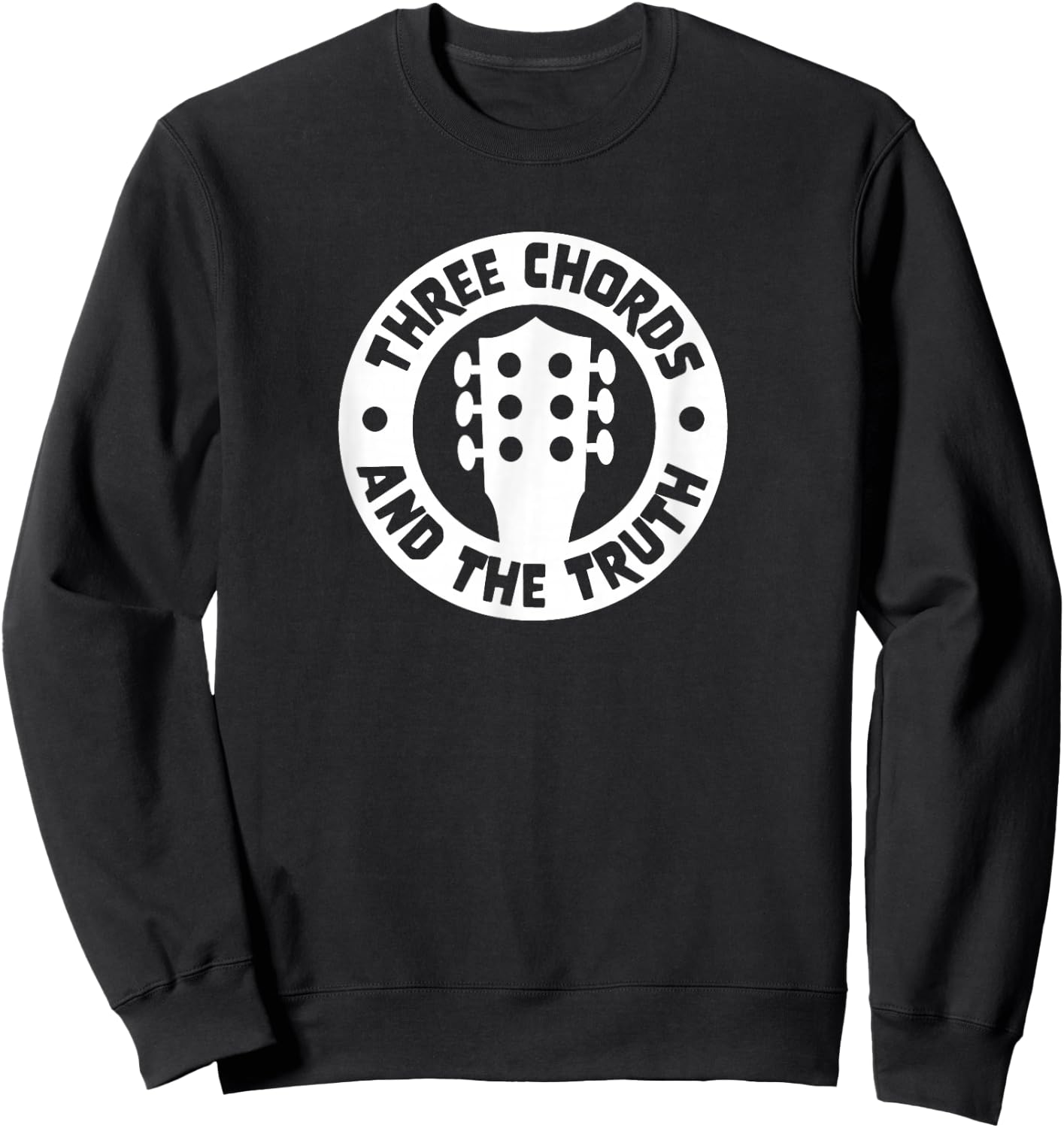 Three Chords & The Truth Country Folk Music Acoustic Guitar Sweatshirt - Sweatshirt | Black
