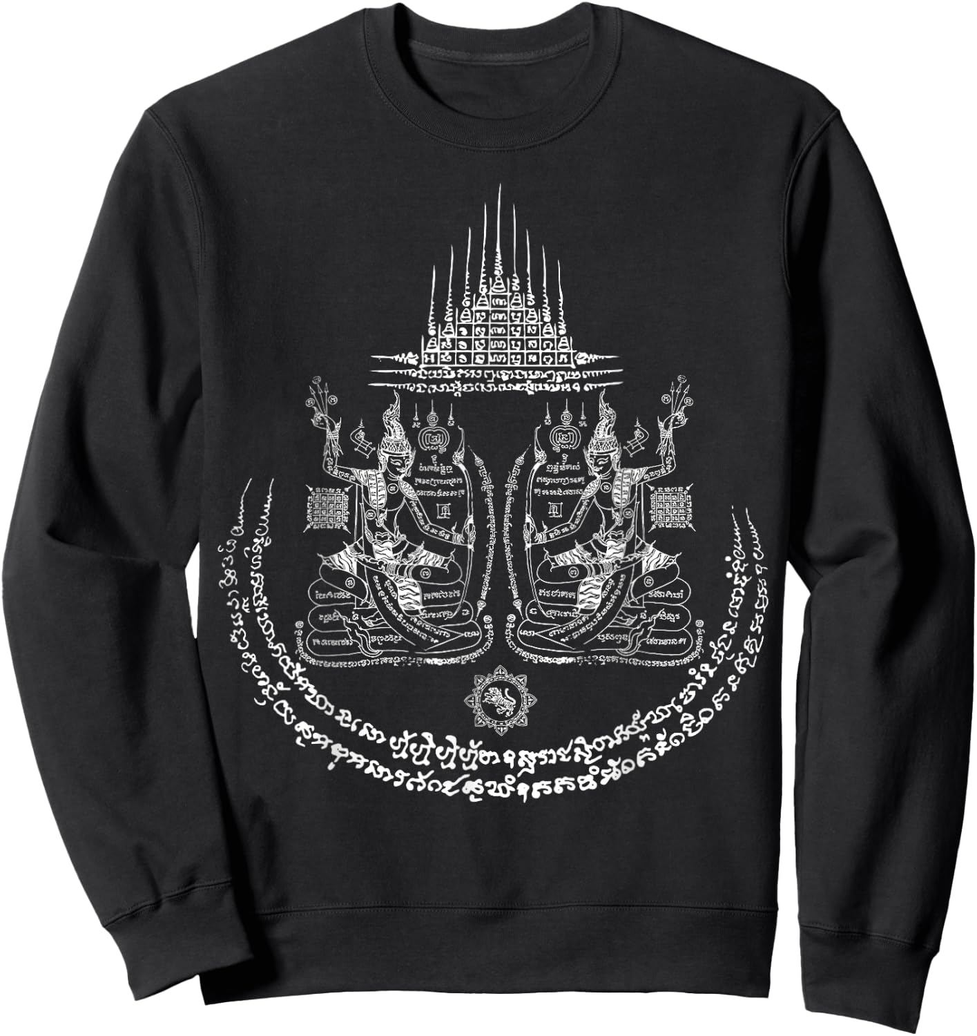 Thailand tattoo magical sak yant thai tattoos Thailand gift Sweatshirt - Sweatshirt | Black