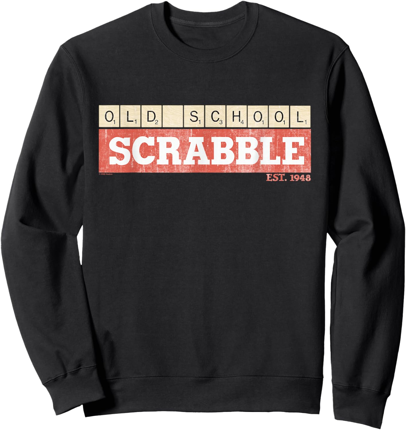 Scrabble Old School Est. 1948 Sweatshirt - Sweatshirt | Black
